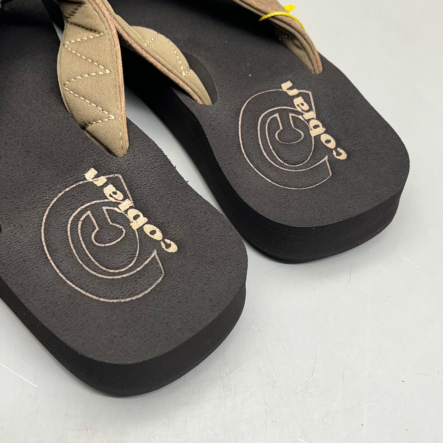 COBIAN Floater Sandals Synthetic Strap Men's Sz 9, EU 41.5 Mocha FLT18-203-9