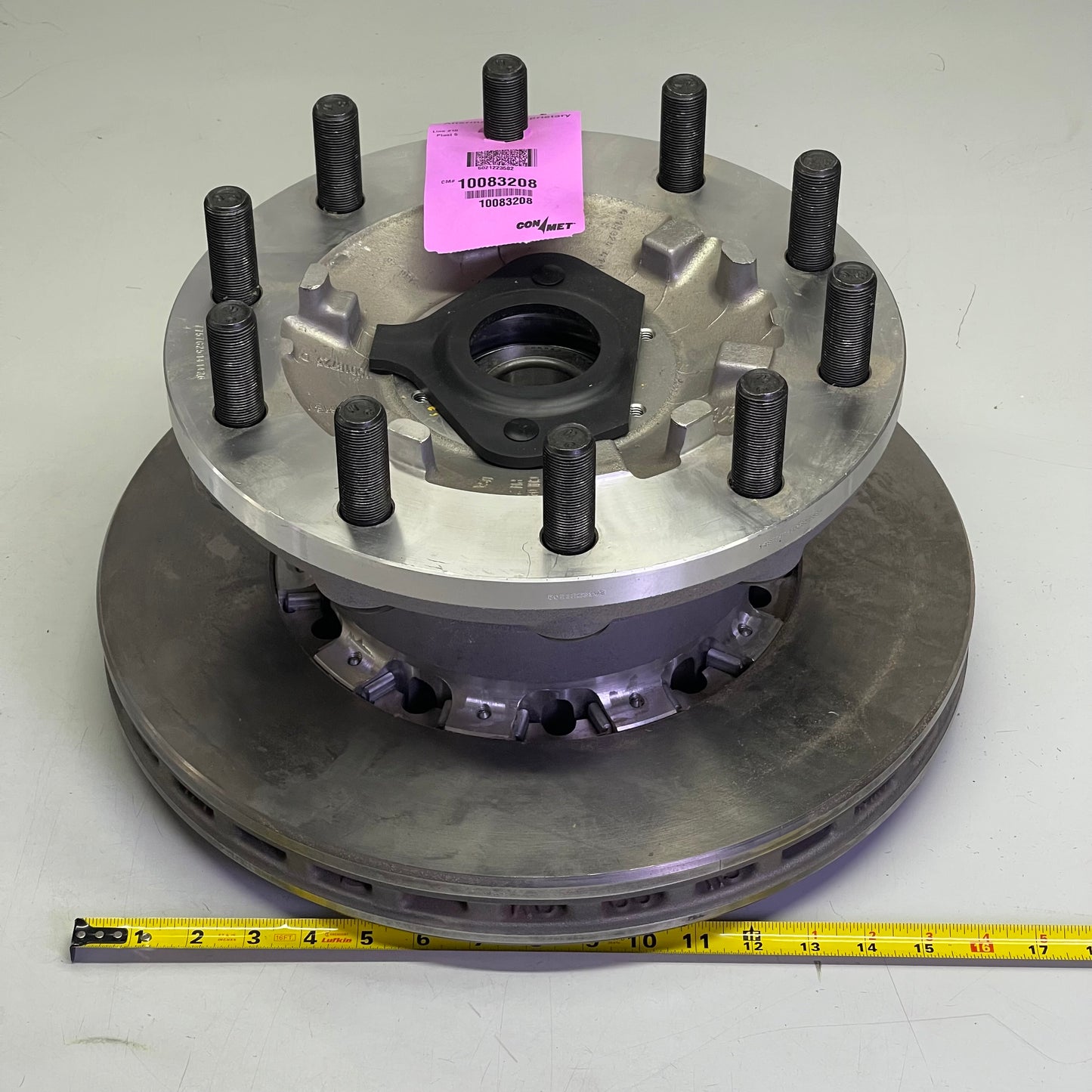 CONMET Aftermarket Preset Hub & Rotor Assembly 10" x 17" Dia ALUMINUM and Steel 10083208