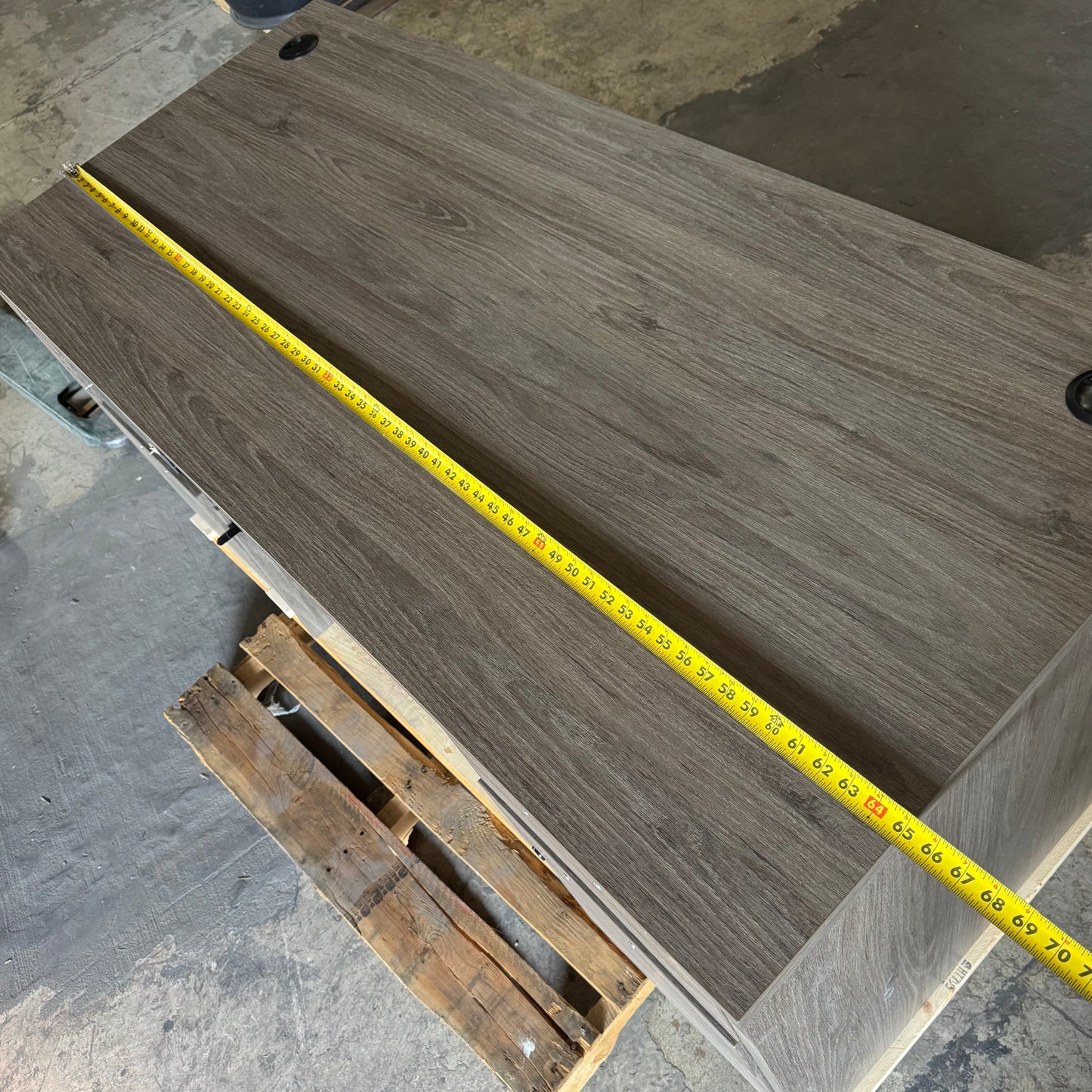 ZA@ Pallet of LORELL Double Pedestal Desk Sz 29.5"W x 65"L x 29"H - LLRPD3066DPGE (AS-IS, Damaged)