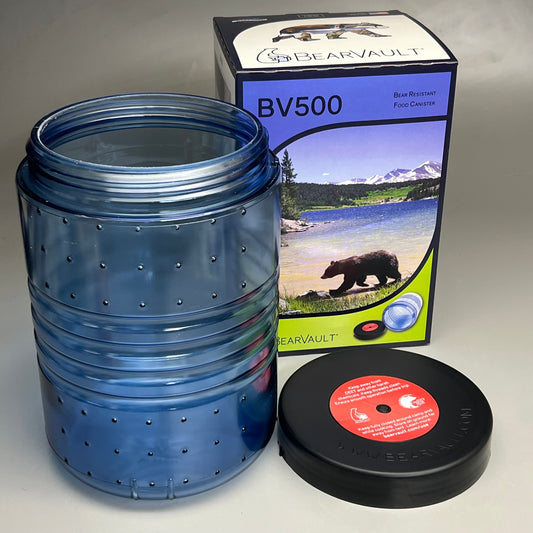 BEARVAULT BV500 Bear Resistant Food Canister Container 11.5L Bear Protection (New)