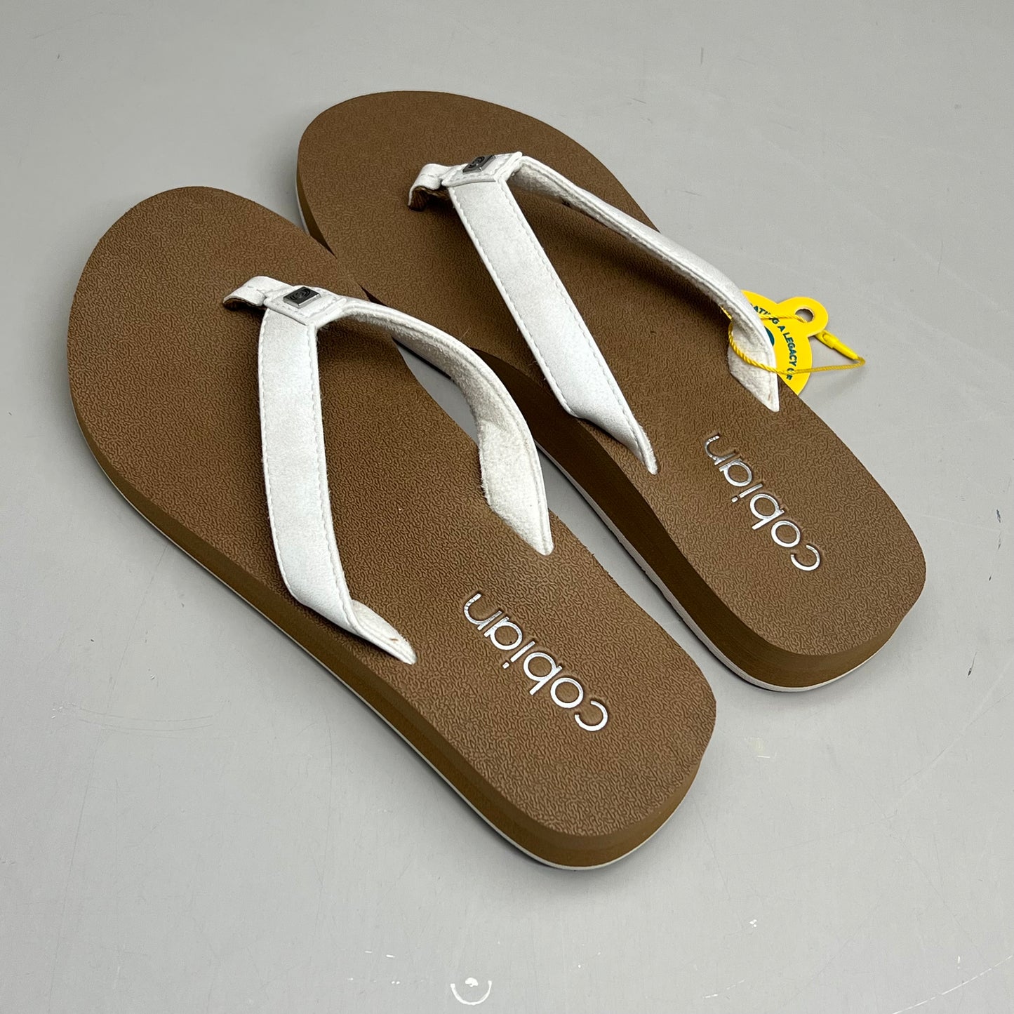 COBIAN Skinny Bounce Comfortable Synthetic Strap Women's Sz 10 White SKI25-110-10