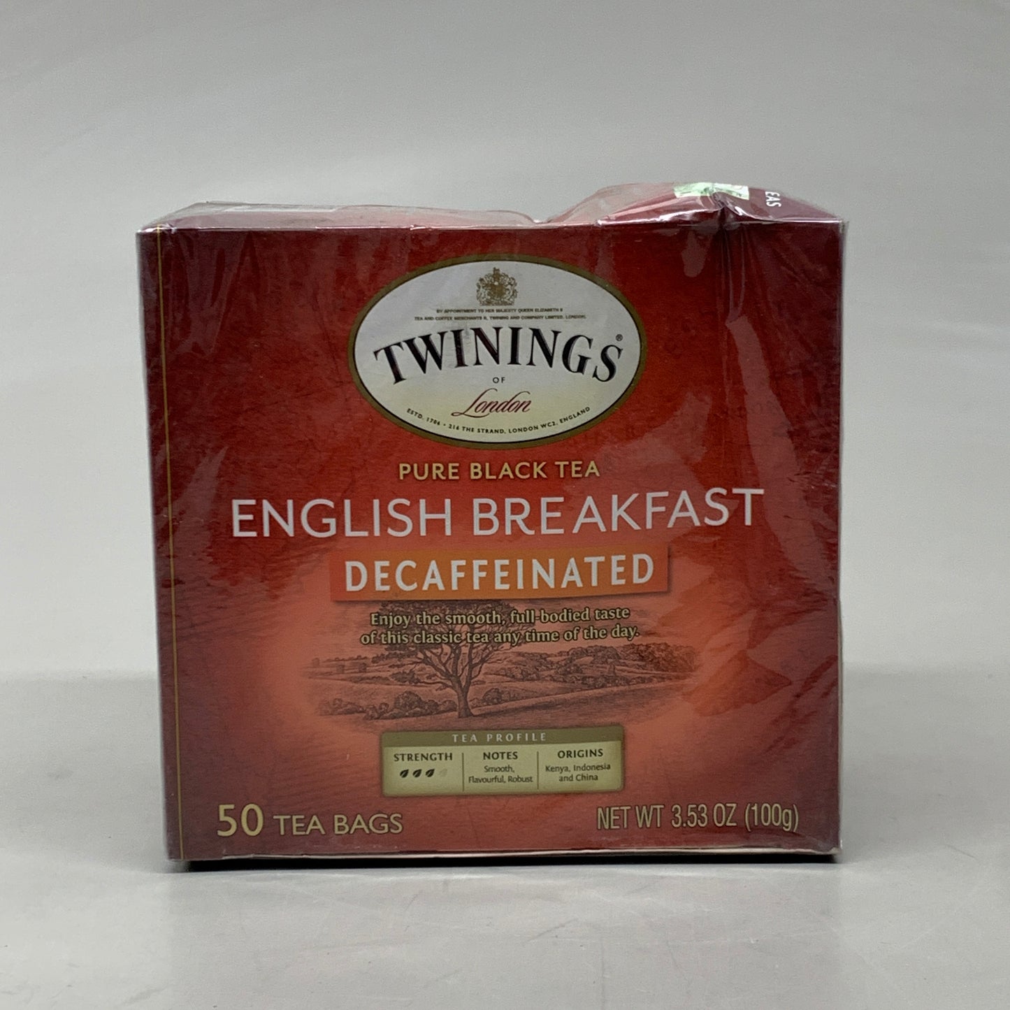 TWININGS (2 PACK) 100 Bags English Breakfast Decaffeinated Pure Black Tea BB 05/2025 (New Other)