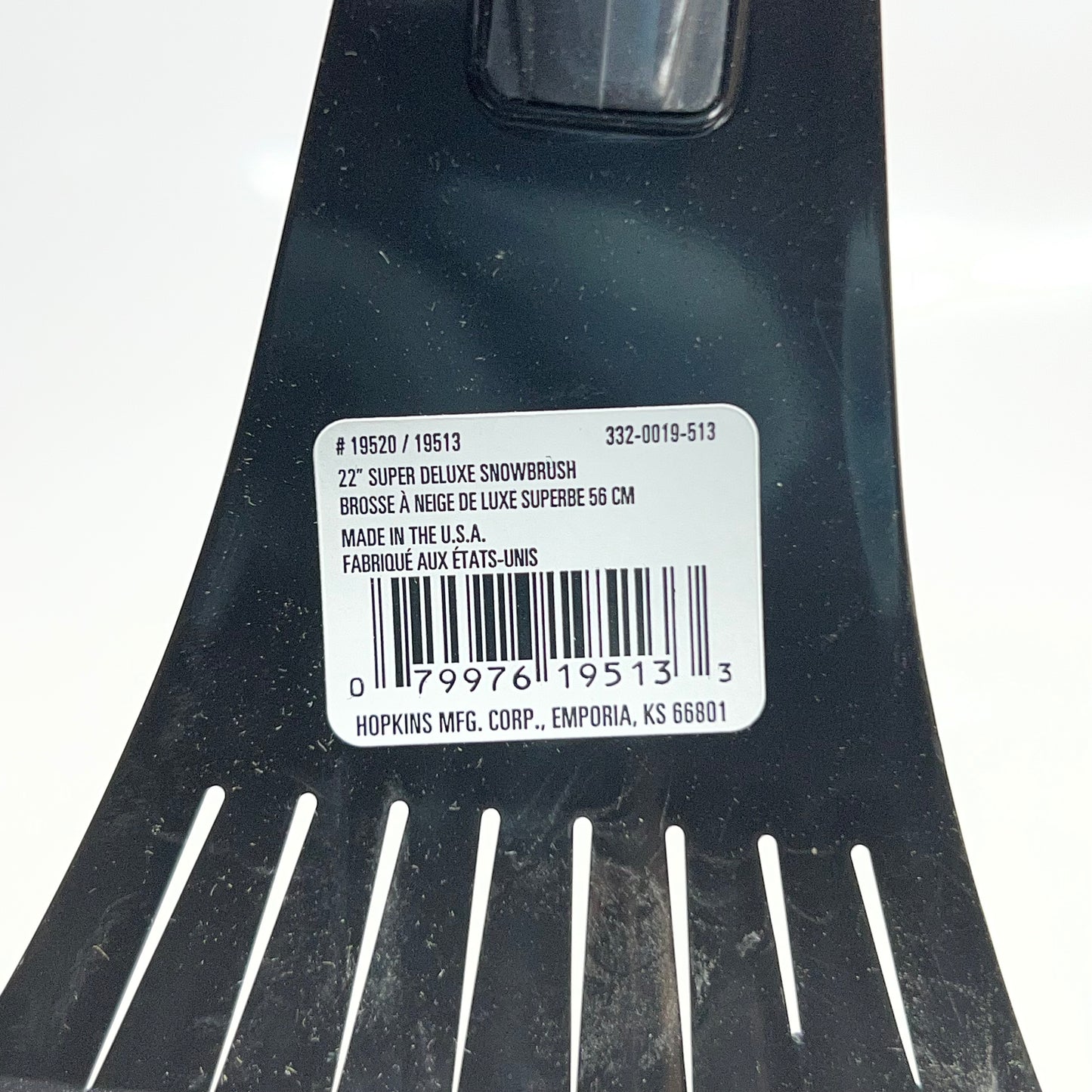 HOPKIN MFG (2 PACK) 22" Super Deluxe Snowbrush, Black KS 66801