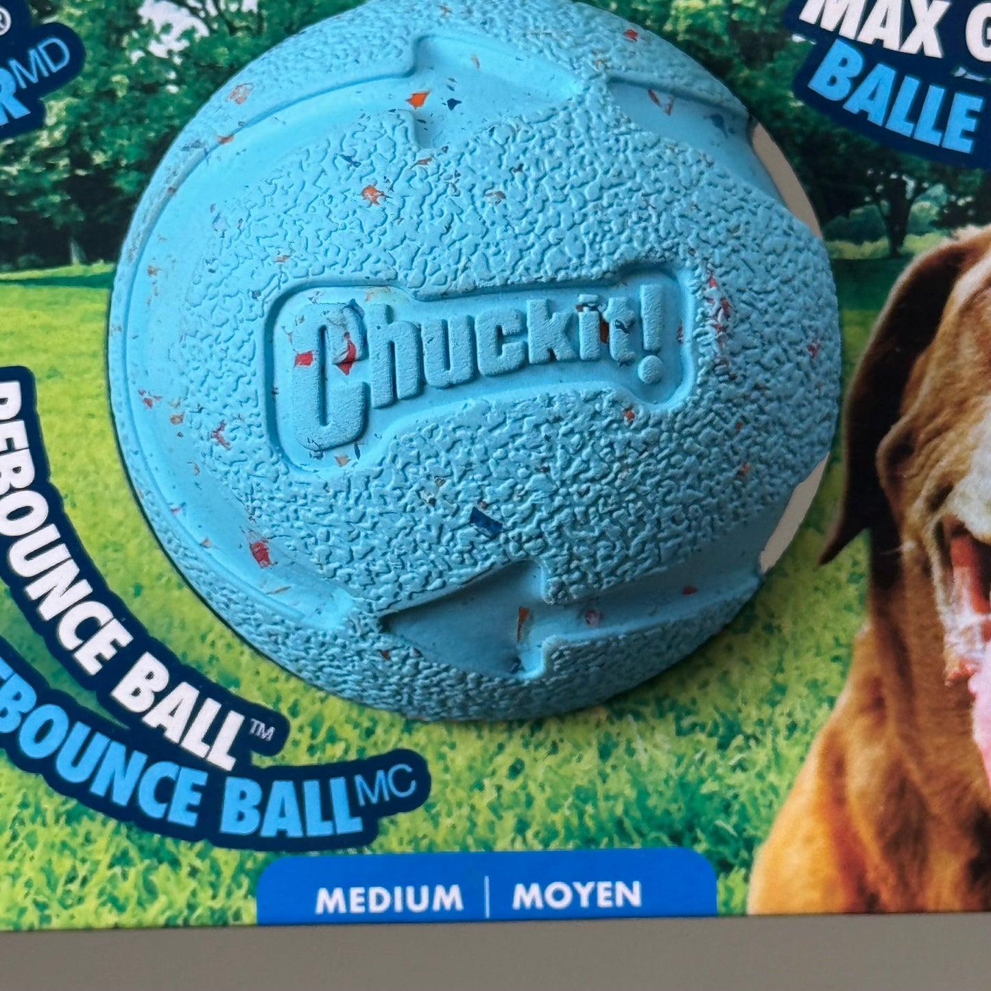 ZA@ CHUCKIT! Fetch Medley For Medium Dogs Pack of 3 Balls Blue, Orange, Glow 0520520 A