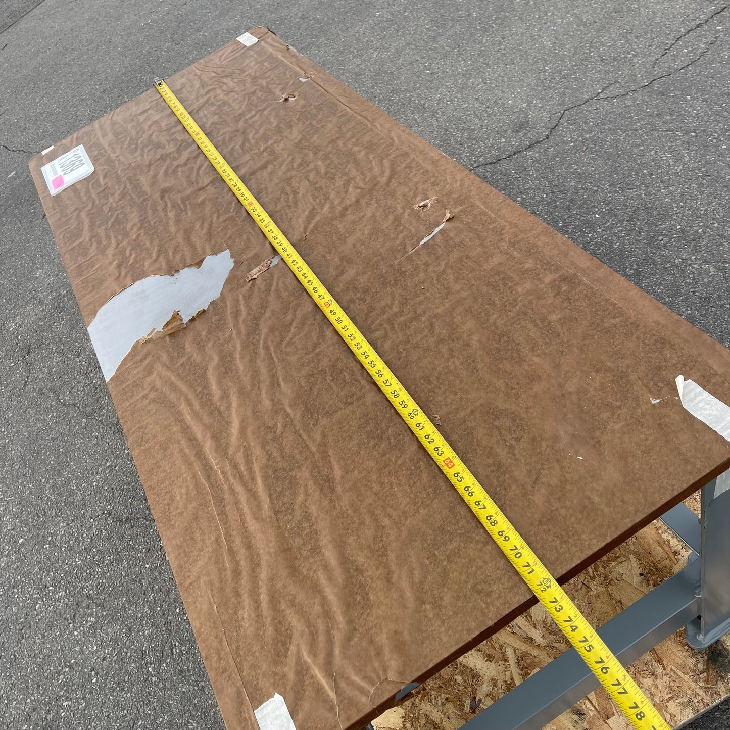 ZA@ Pallet of BRUTE MACHINE BASES Heavy-Duty Work Table 72”x30”x24” ~680 lbs Steel (AS-IS)