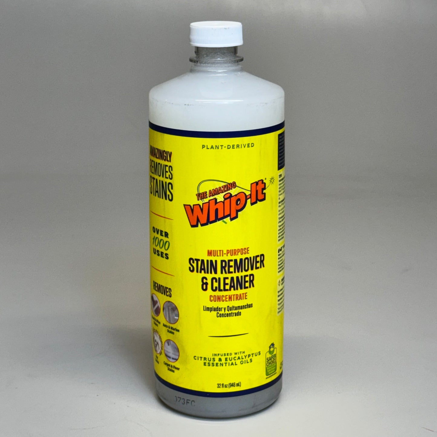 THE AMAZING WHIP-IT (2 Pack) Multi-Purpose Stain Remover Cleaner 32fl oz