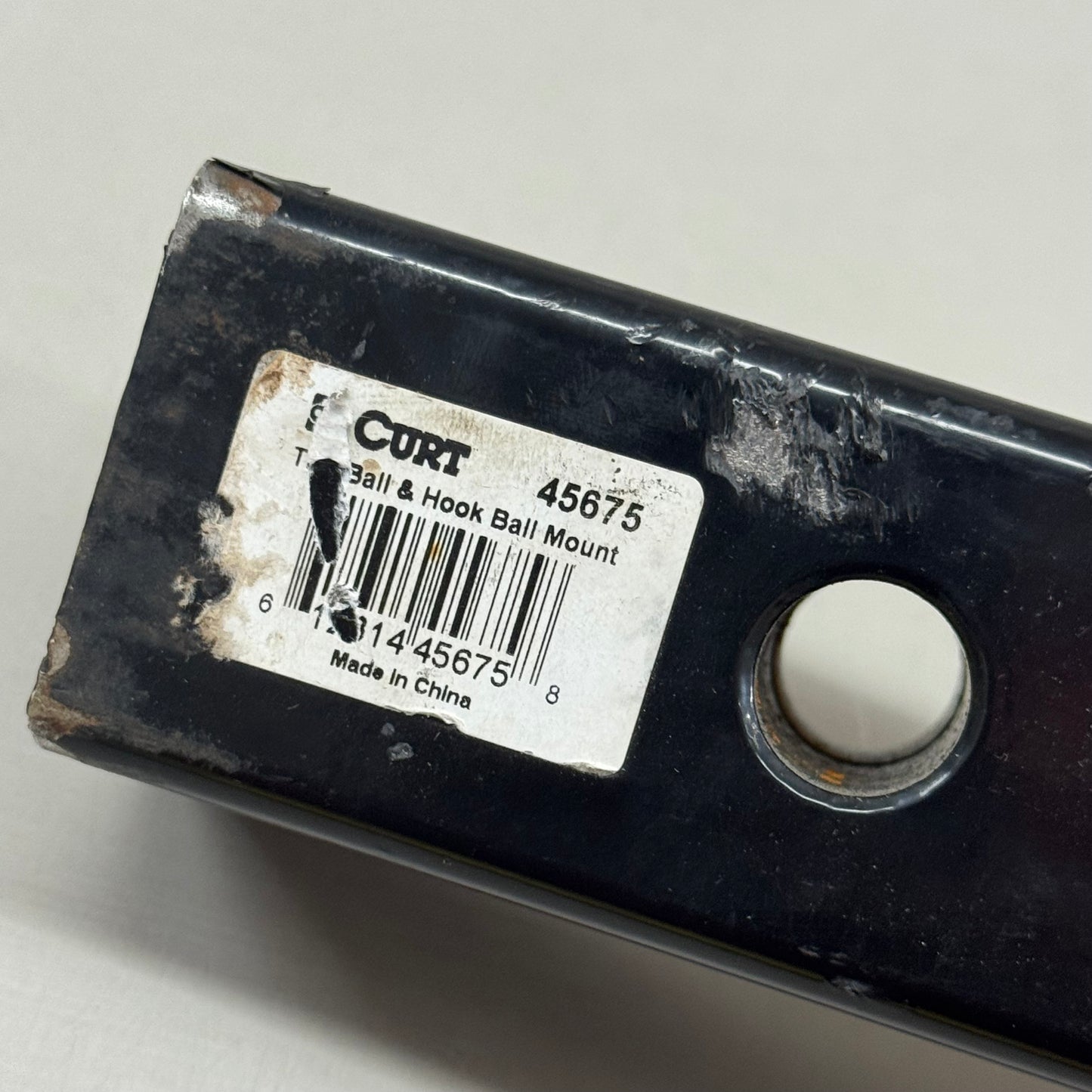 CURT Multi-Ball Mount & Hook 1' overall length Black 50785C-R8 (As-is )