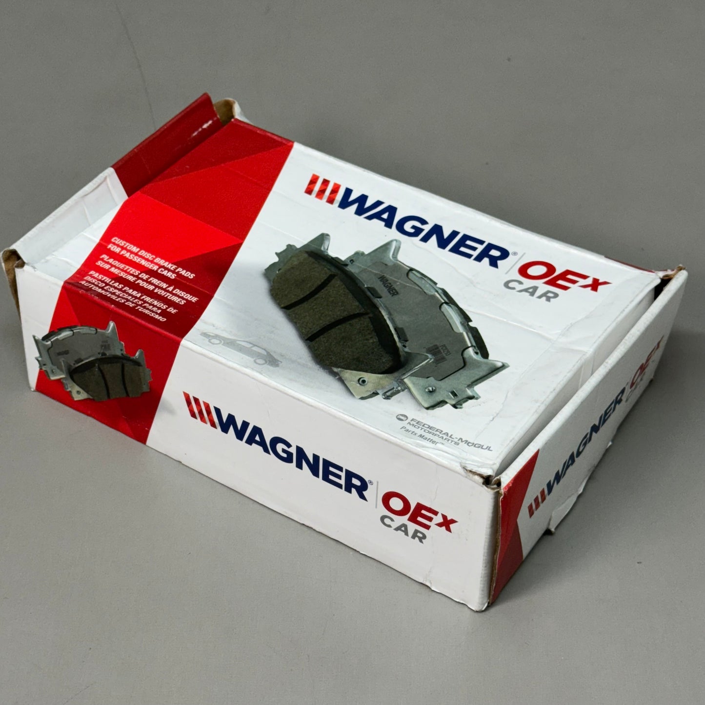 WAGNER OEx Premium Ceramic Disc Brake Pad Set 5" x 2" Grey OEX924