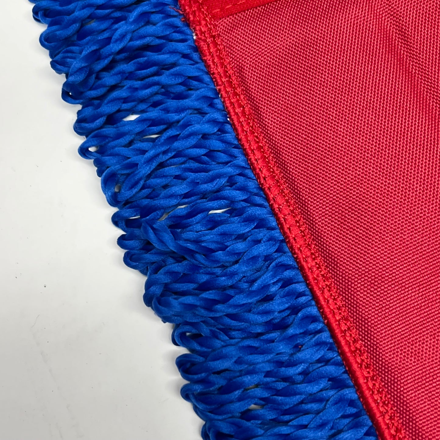 KLEEN LINE (12 PACK) Fringed Microfiber Dry Mop Pad 36" Blue/Grey 652102