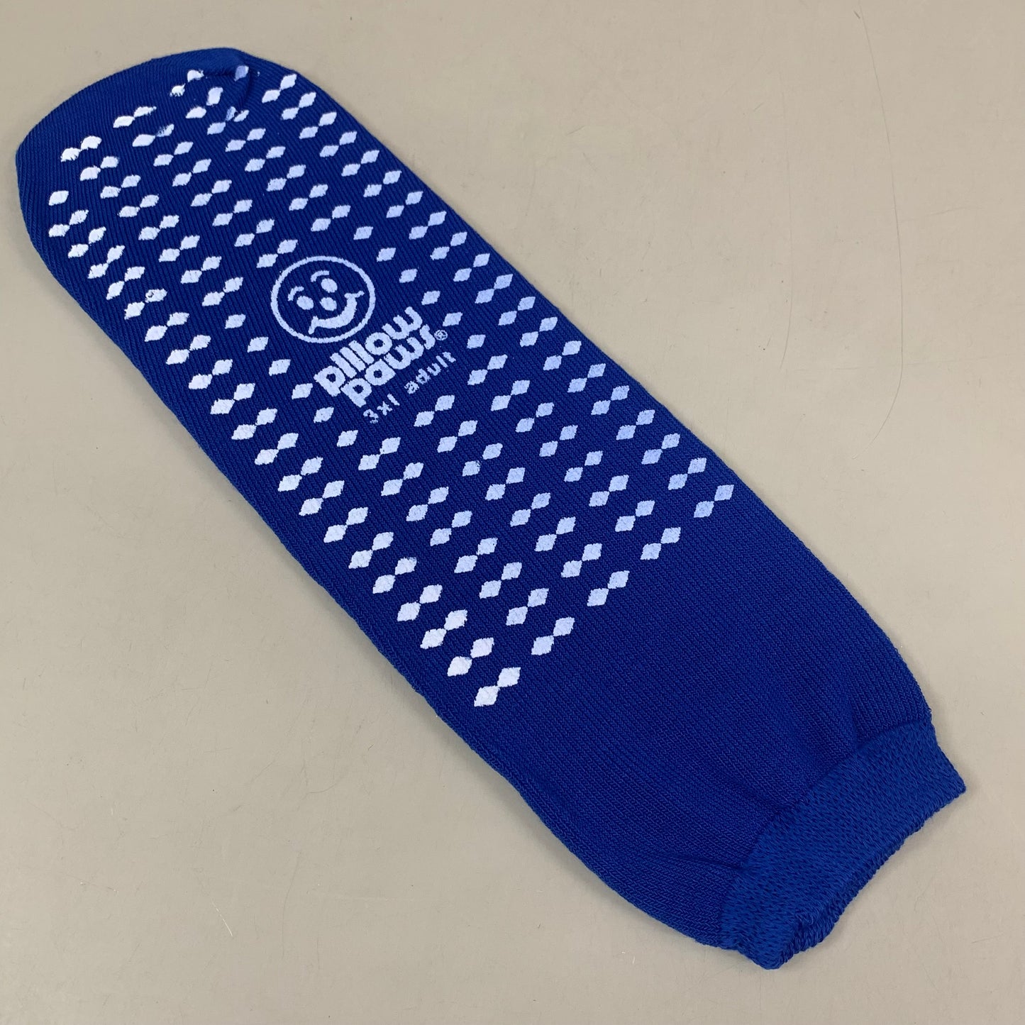 ZA@ PILLOW PAWS (6 PACK) Terries Bariatric Extra Wide Design Slipper Socks 3XL Blue 1099-001