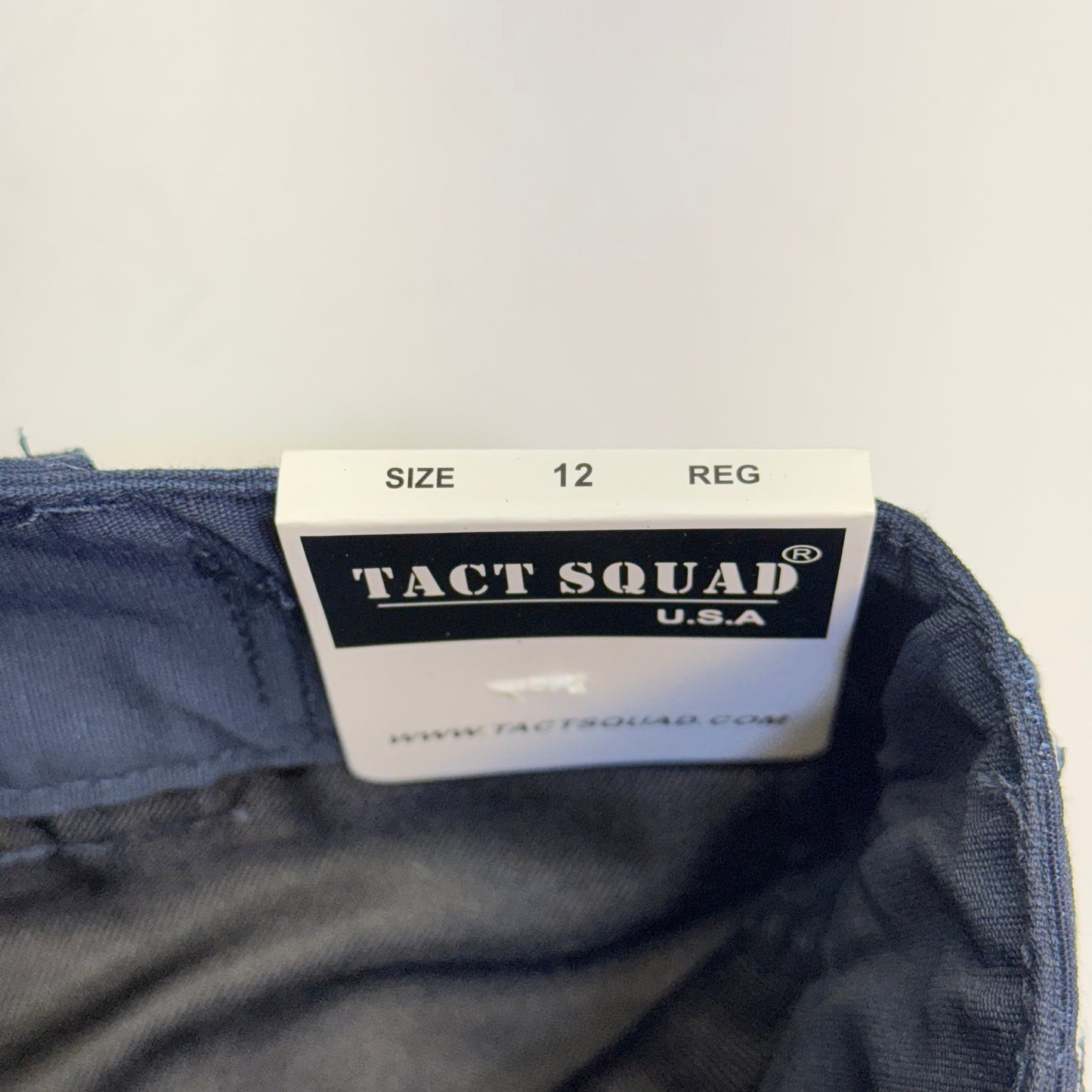 TACT SQUAD Tact Stretch Mini Ripstop Trouser Poly/Cotton Men's Sz 12 Dk Navy T7511