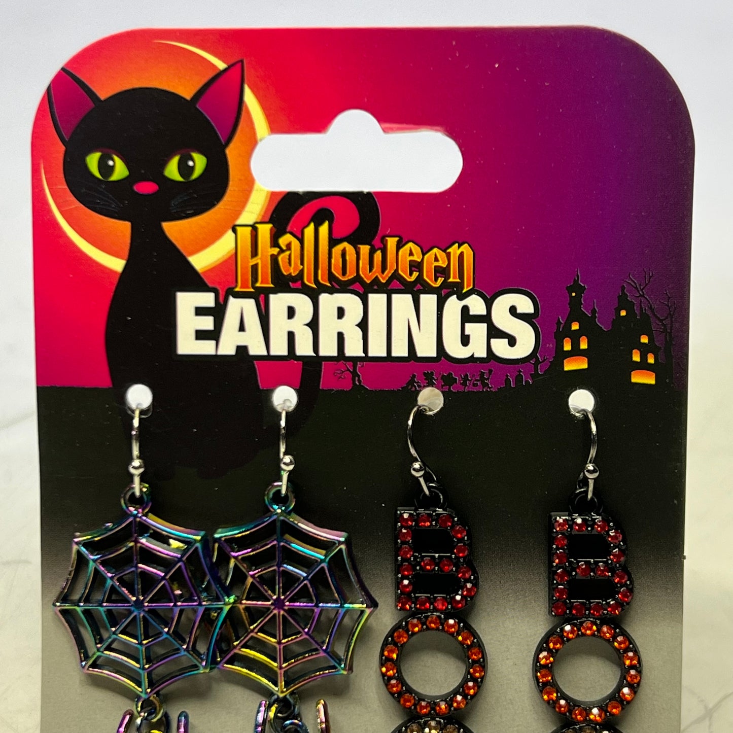 MAGIC SEASON Halloween Spider Boo Earrings 768494