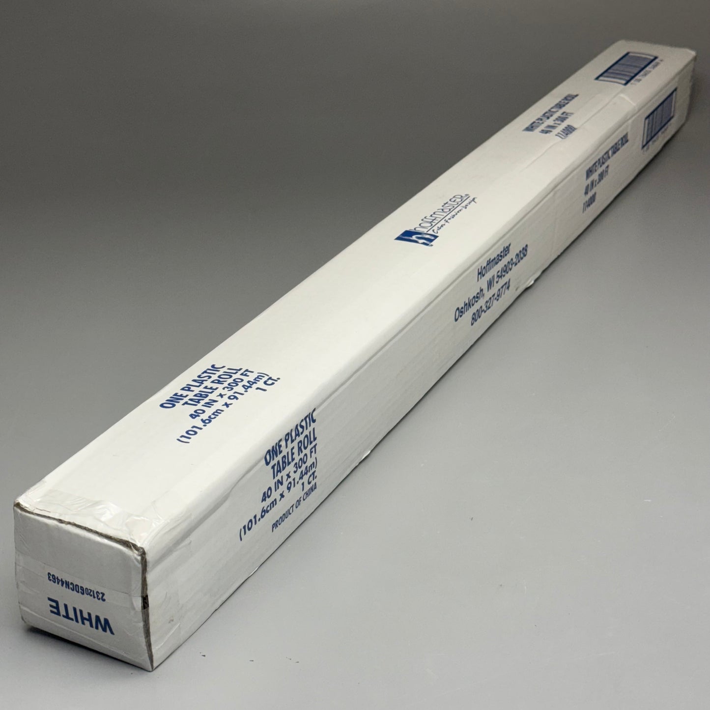 HOFFMASTER White Plastic Table Roll 40in x 300ft 114000