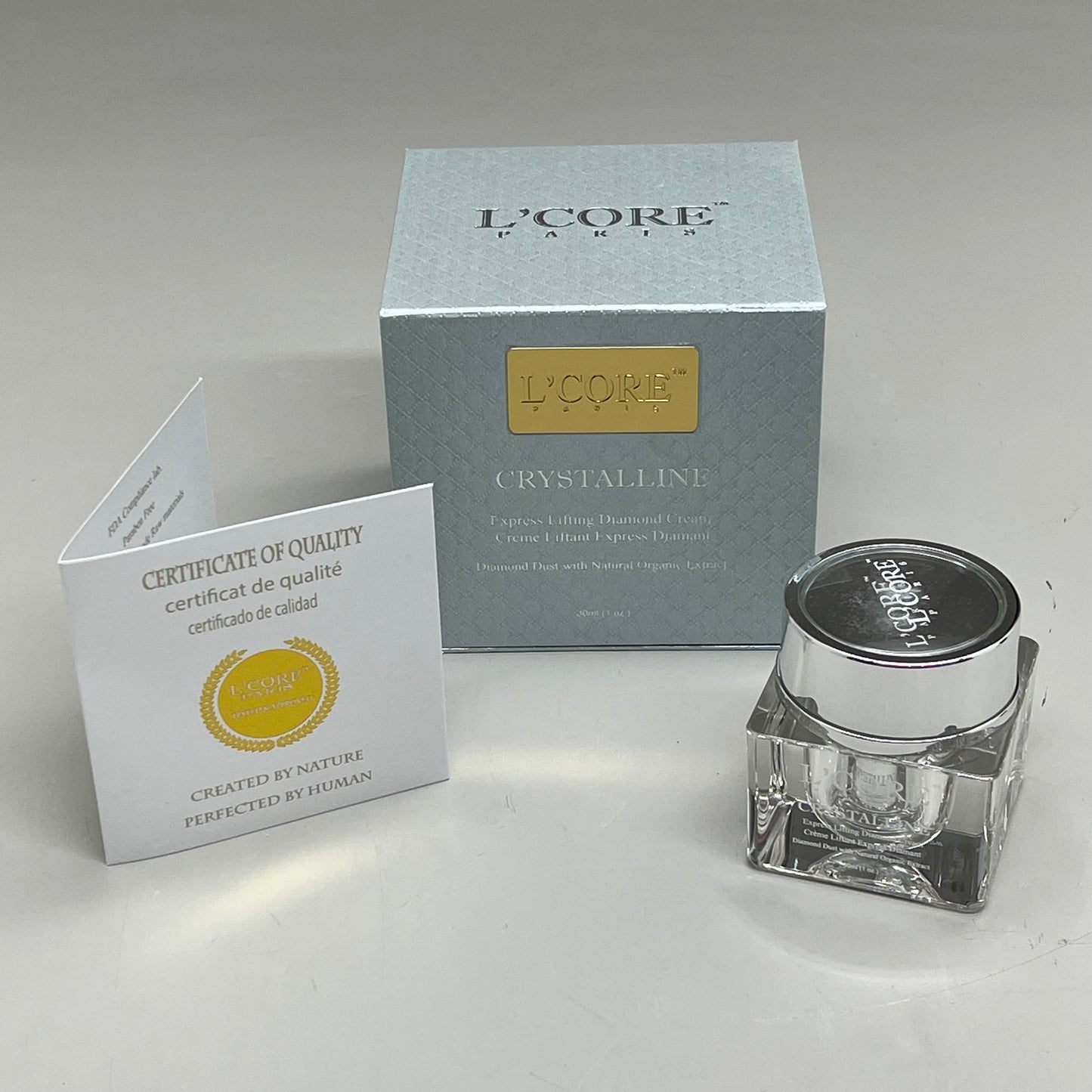 ZA@ L'CORE Crystalline Express Lifting Diamond Cream 1 oz BB 20 Months After Opening