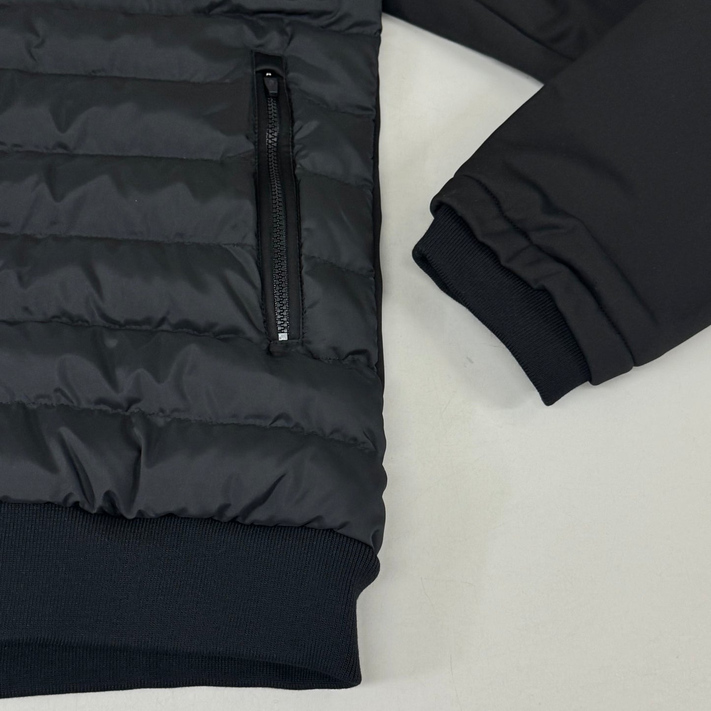 SAMSHIELD Sloane Equestrian Quilted Winter Coat Fleece Men's Sz L Black