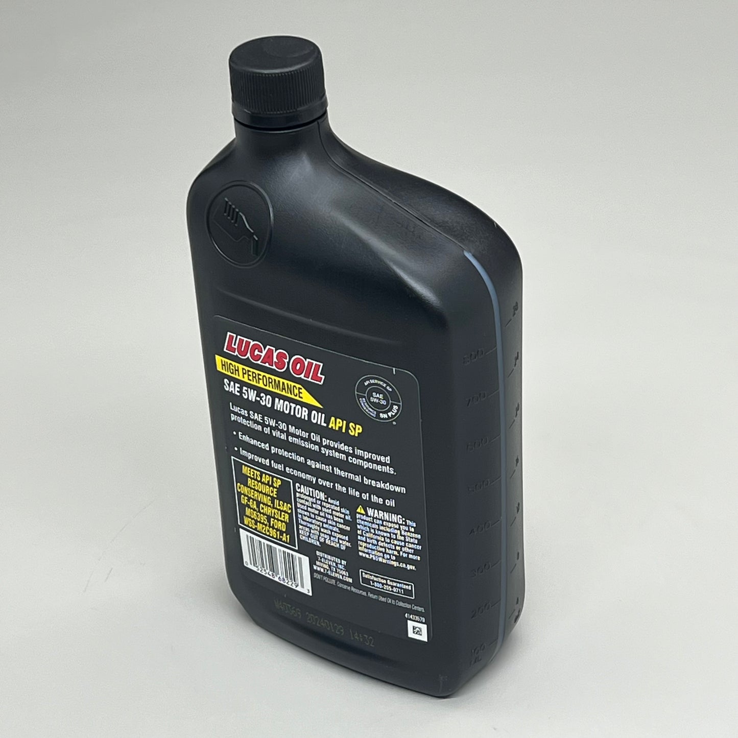 7 ELEVEN (6 PACK) SAE 5W-30 Motor Oil High Performance Gasoline Engines 1qt BB 01/24