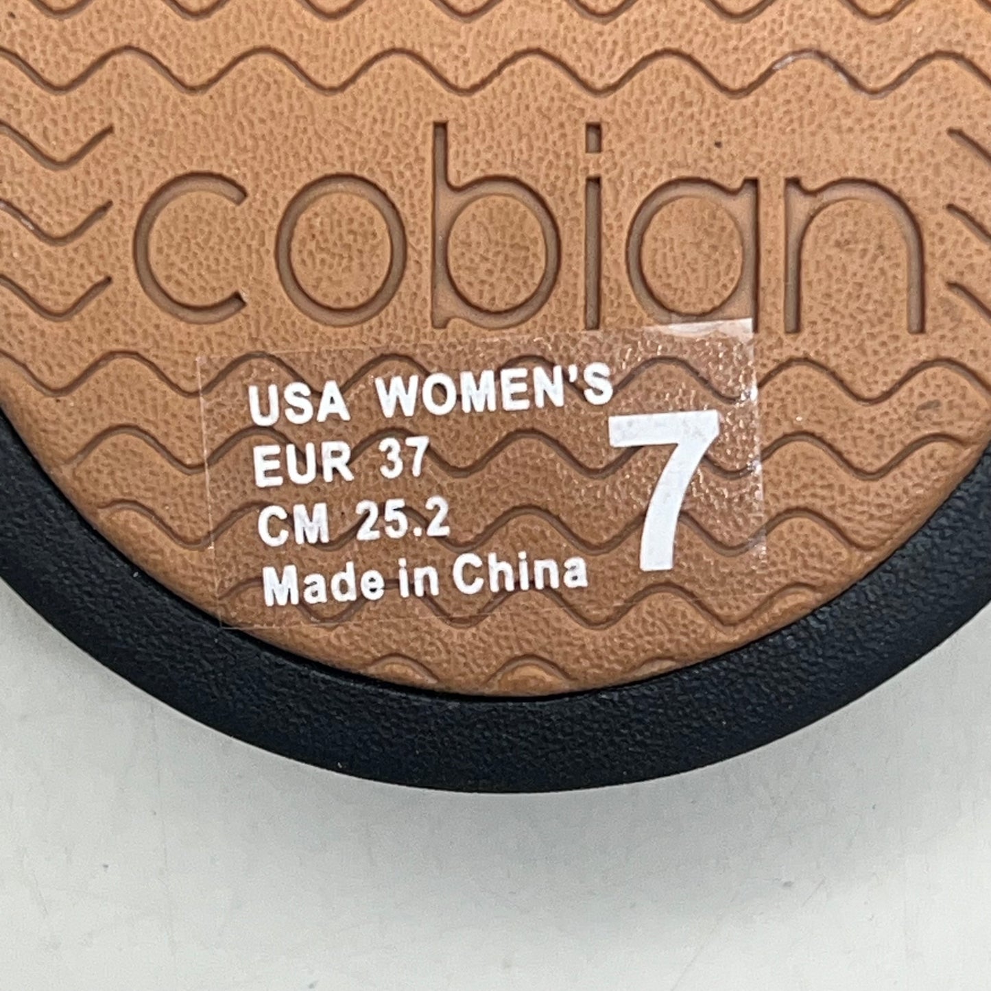 COBIAN Darby Synthetic Suede Strap Sandals Women's SZ 7, EU 37 Black DAR24-001-7