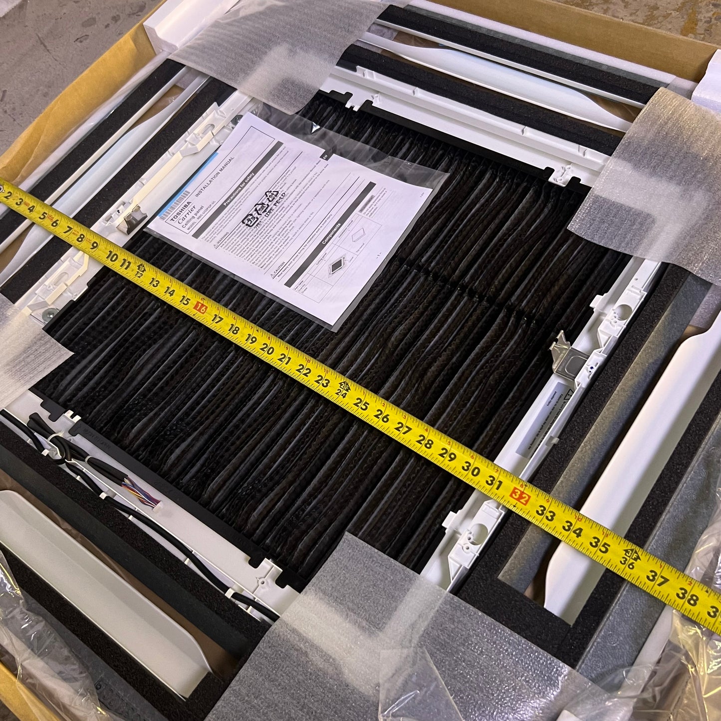 TOSHIBA Carrier Ceiling Panel 37.5" x 37.5" Black RBC-U32PGP-UL