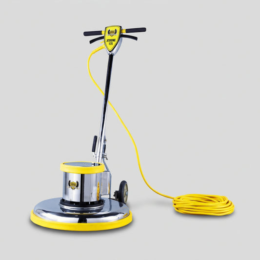 XTREME POLISHING SYSTEMS 175 Floor Buffer Machine 17" Chrome/Yellow L-17E-Y