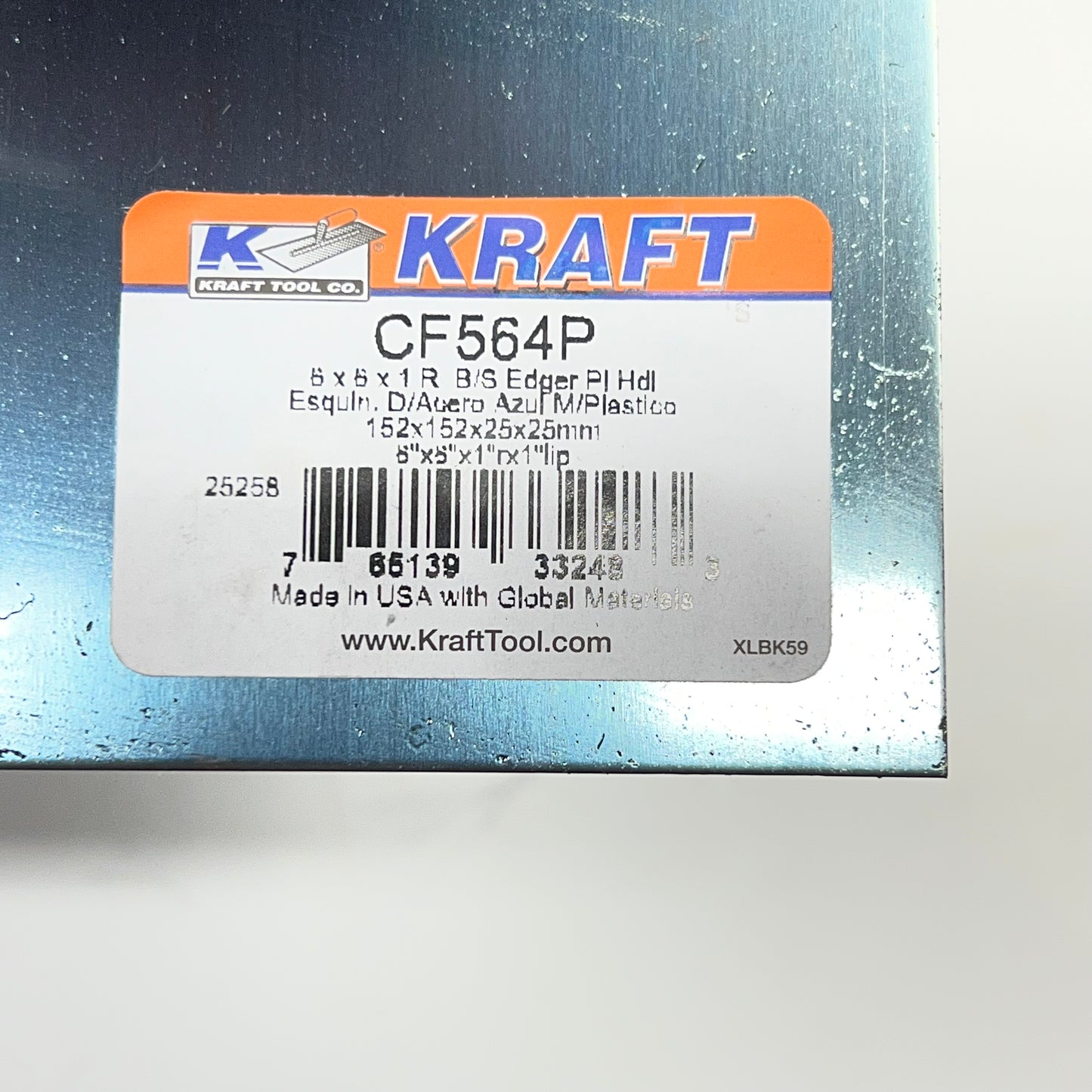 KRAFT TOOLS (2 PACK) Edger W/ Plastic Handle 6" x 6" 1"R Blue Steel CF564P