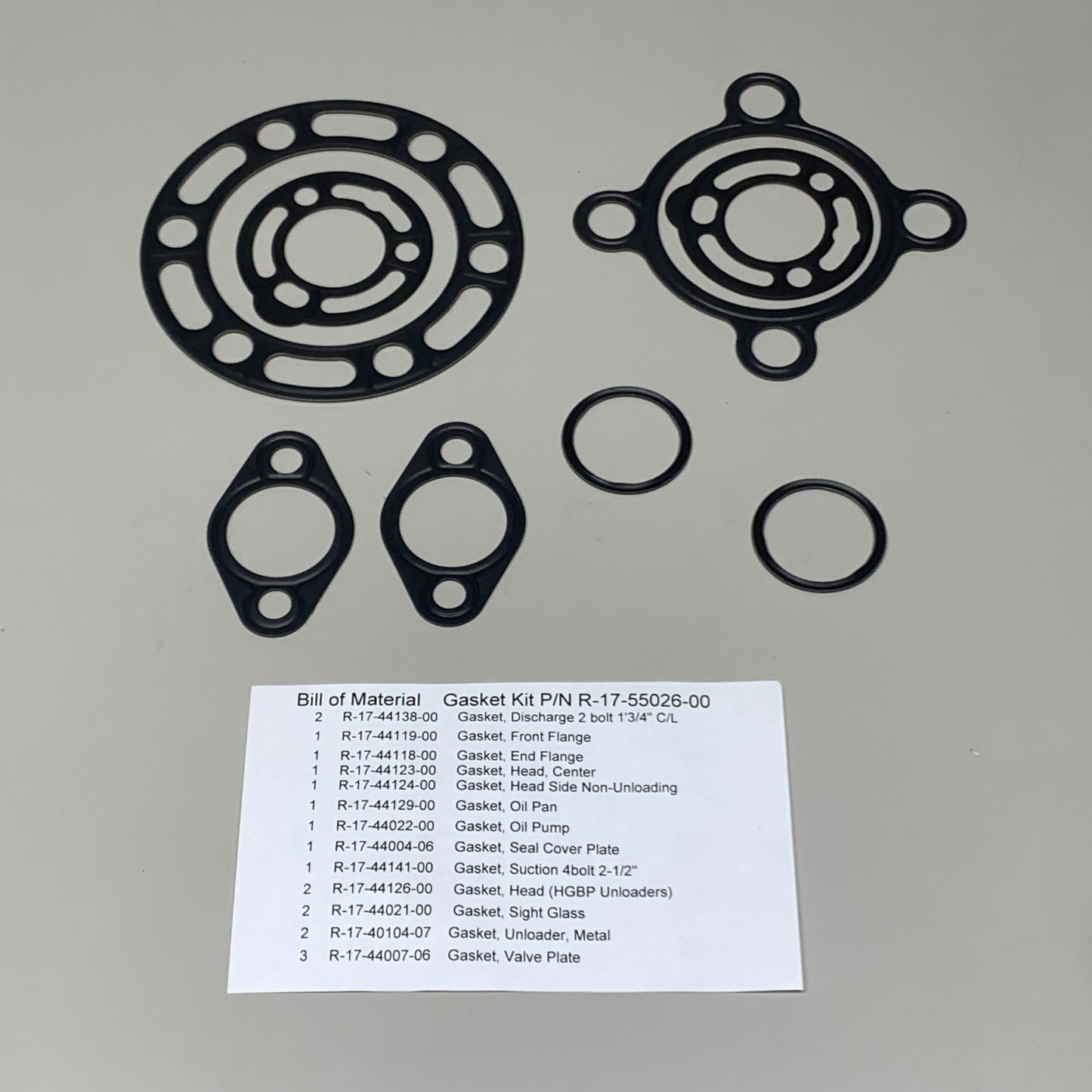 METAL GASKET SET For CARRIER Refrigeration/air Conditioning oil Filter R-17-55026-00