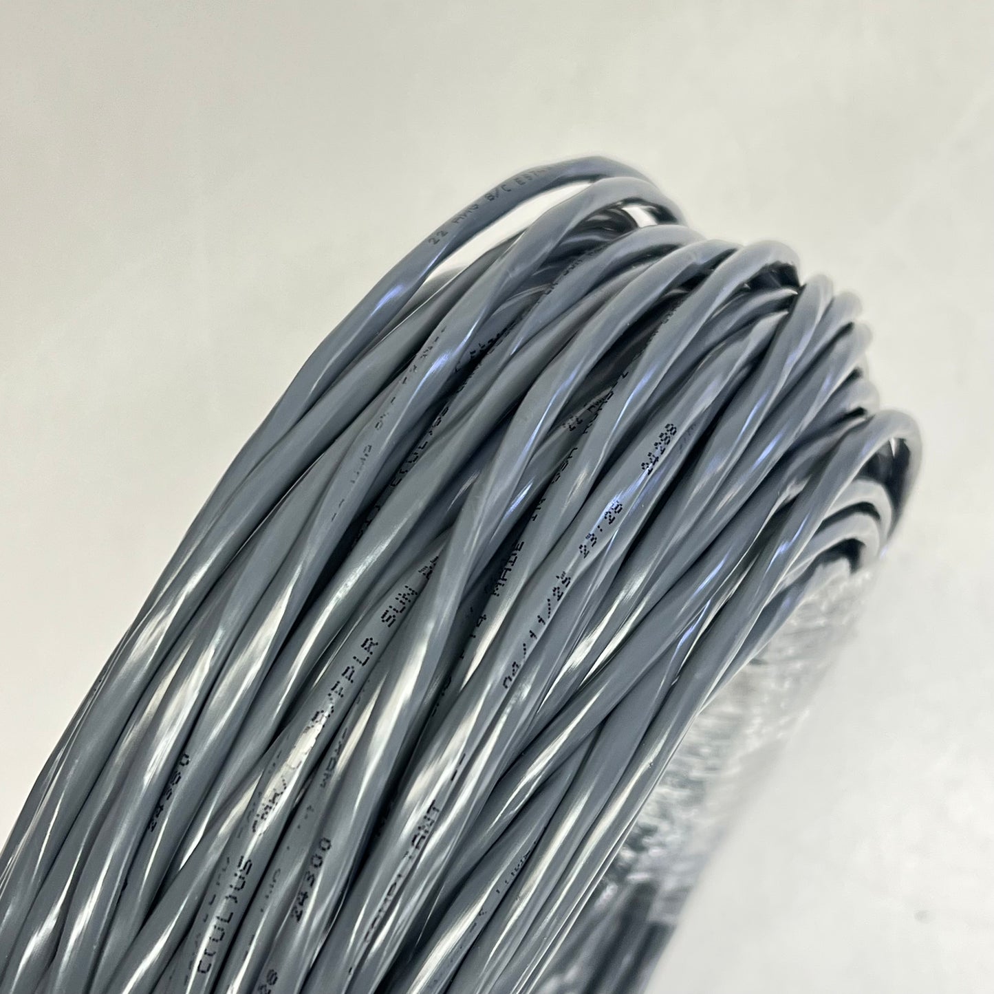 Stranded OAS CMR/CL3R Bare Stranded Copper Conductor 250' 22/8 Grey 67007-250