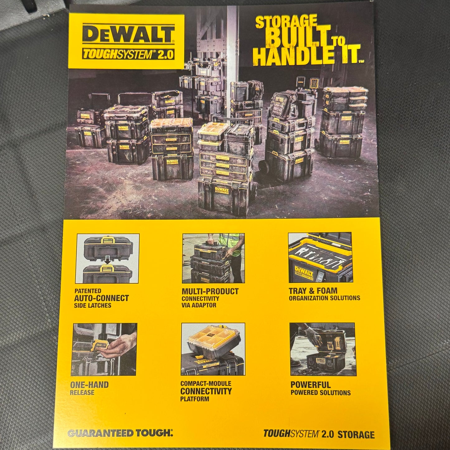 DEWALT ToughSystem 2.0 Tool Rolling 3-Pieces Modular Tower Tool Box