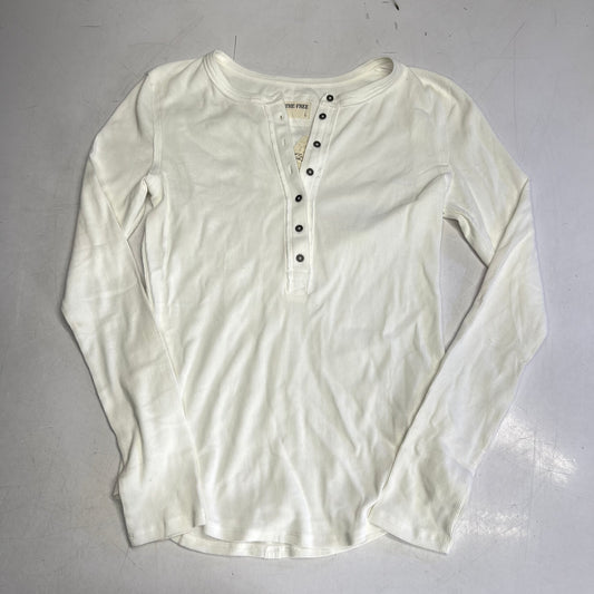 FREE PEOPLE  We the Free Jamie Henley Long Sleeve Women's Sz L White (New Other)