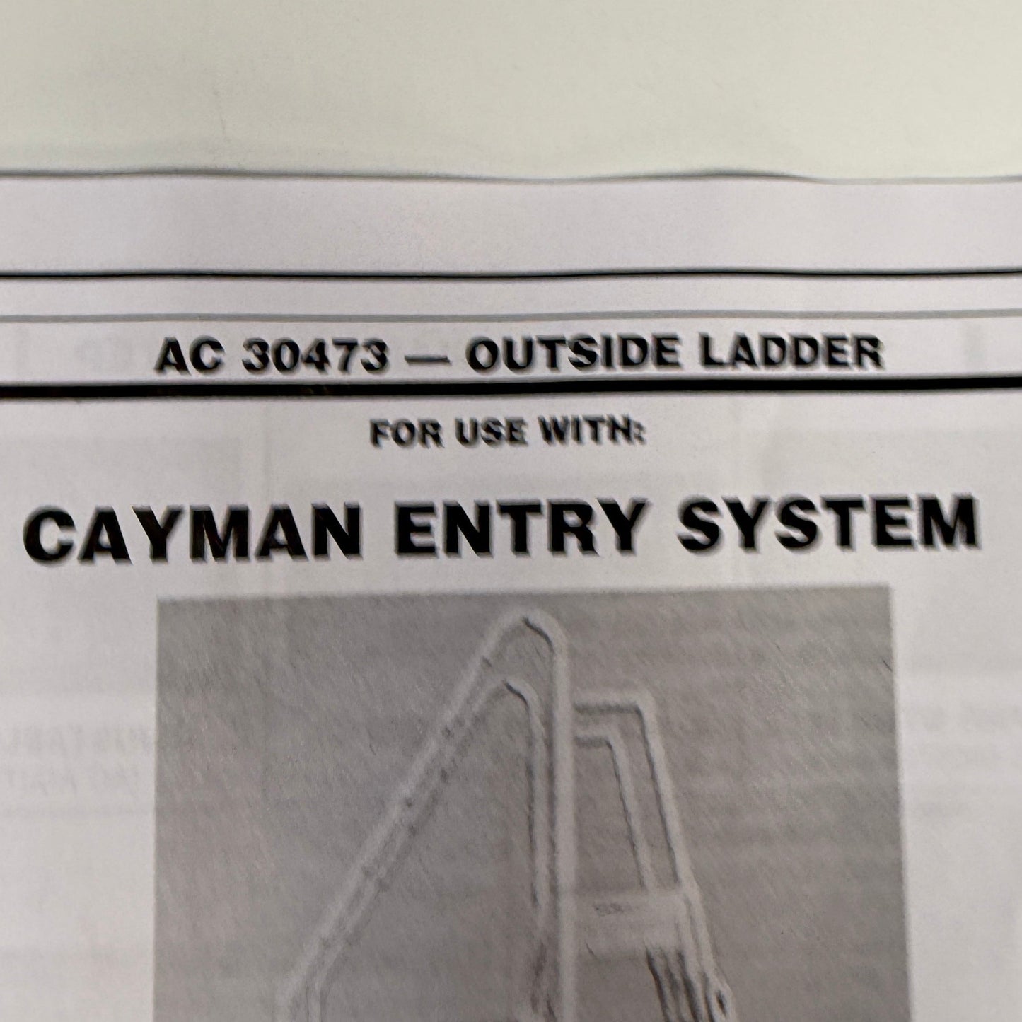 BLUE TORRENT Cayman Flip-Up Outside Above-Ground Pool Ladder AC 30473