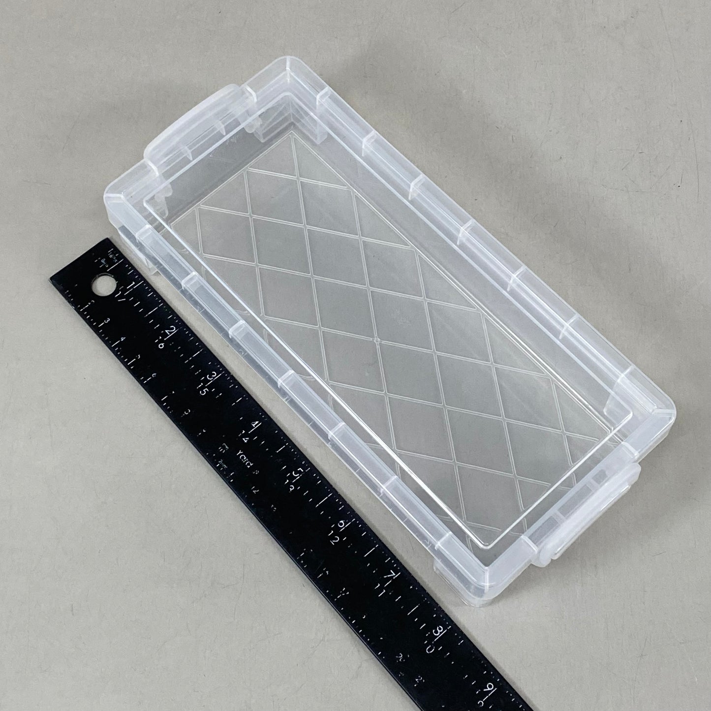 ADVANTUS (16 Pack) Super Stacker® Pencil Box Transparent Clear 091141403096