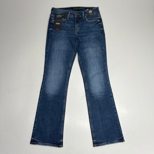 SILVER JEANS CO Suki Curvy Mid Rise Slim Boot Jean Women's Sz 28/31 Indigo