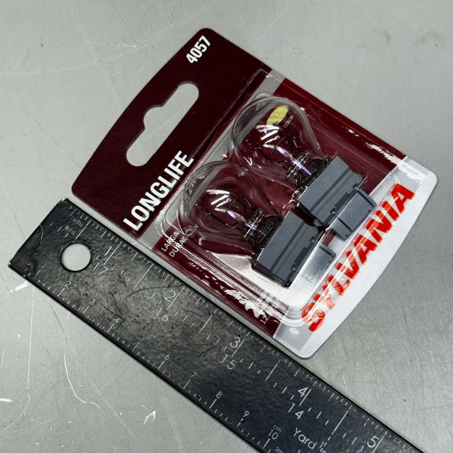 SYLVANIA (6 Bulb) Long Life Incandescent Mini Bulb 4057,Clear 4057LL.BP2