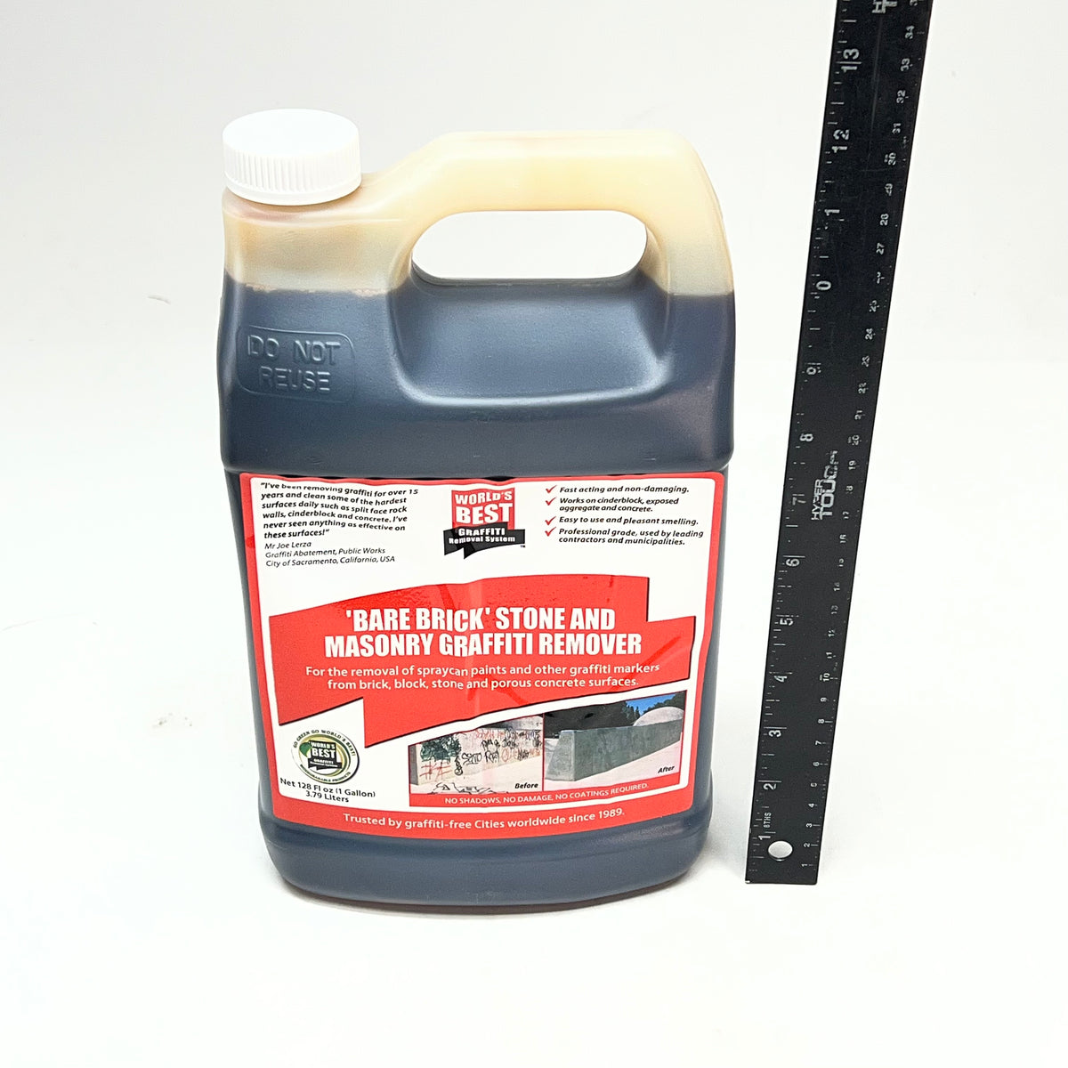 WORLDS BEST GRAFFITI REMOVAL (2 PACK) Bare Brick, Stone & Masonry Graffiti 1 Gal