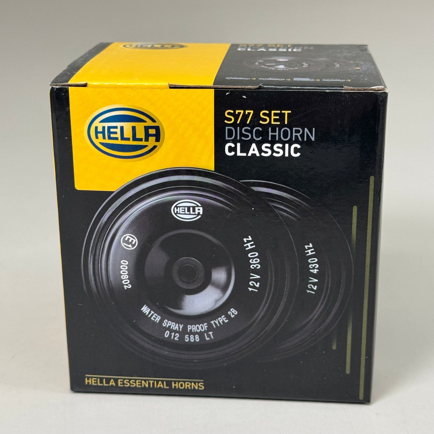 HELLA Classic Disc Horn Valve Range Car Set 12V Sharp Double Tone 012 588-151