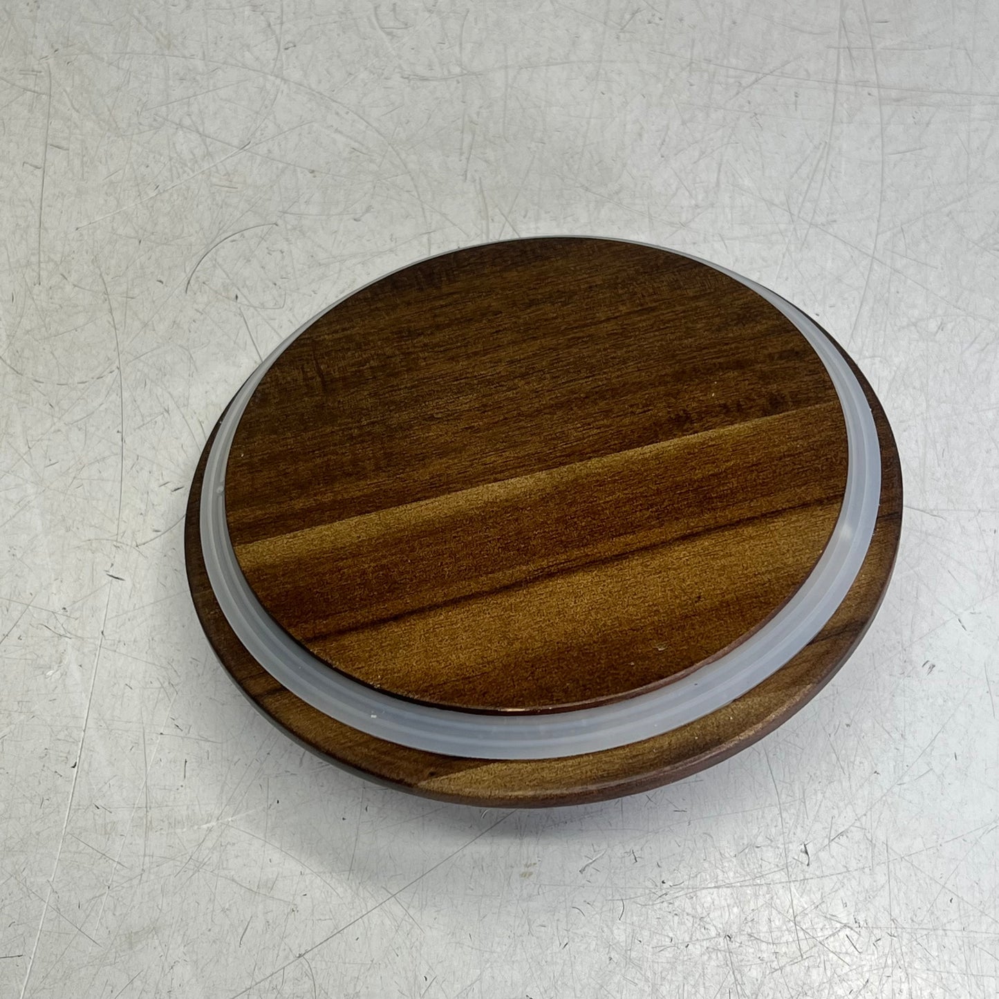 CREATIVE CO OP  Raised Dots Stoneware Canister  Wide 8.25" x 8.25" Crème DF7932