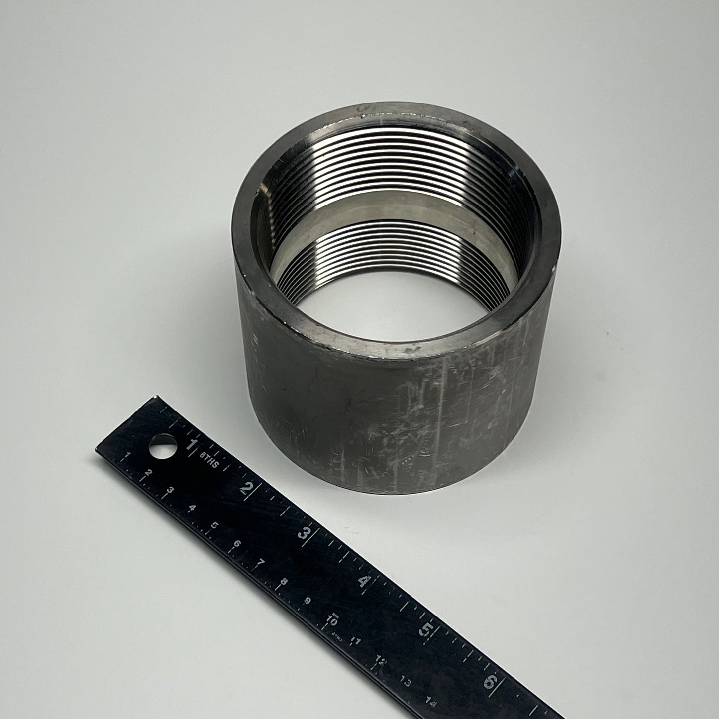 Threaded Full Coupling Sa182 F304 Mss Sp-114 15as19 1m Stainless Steel 3"