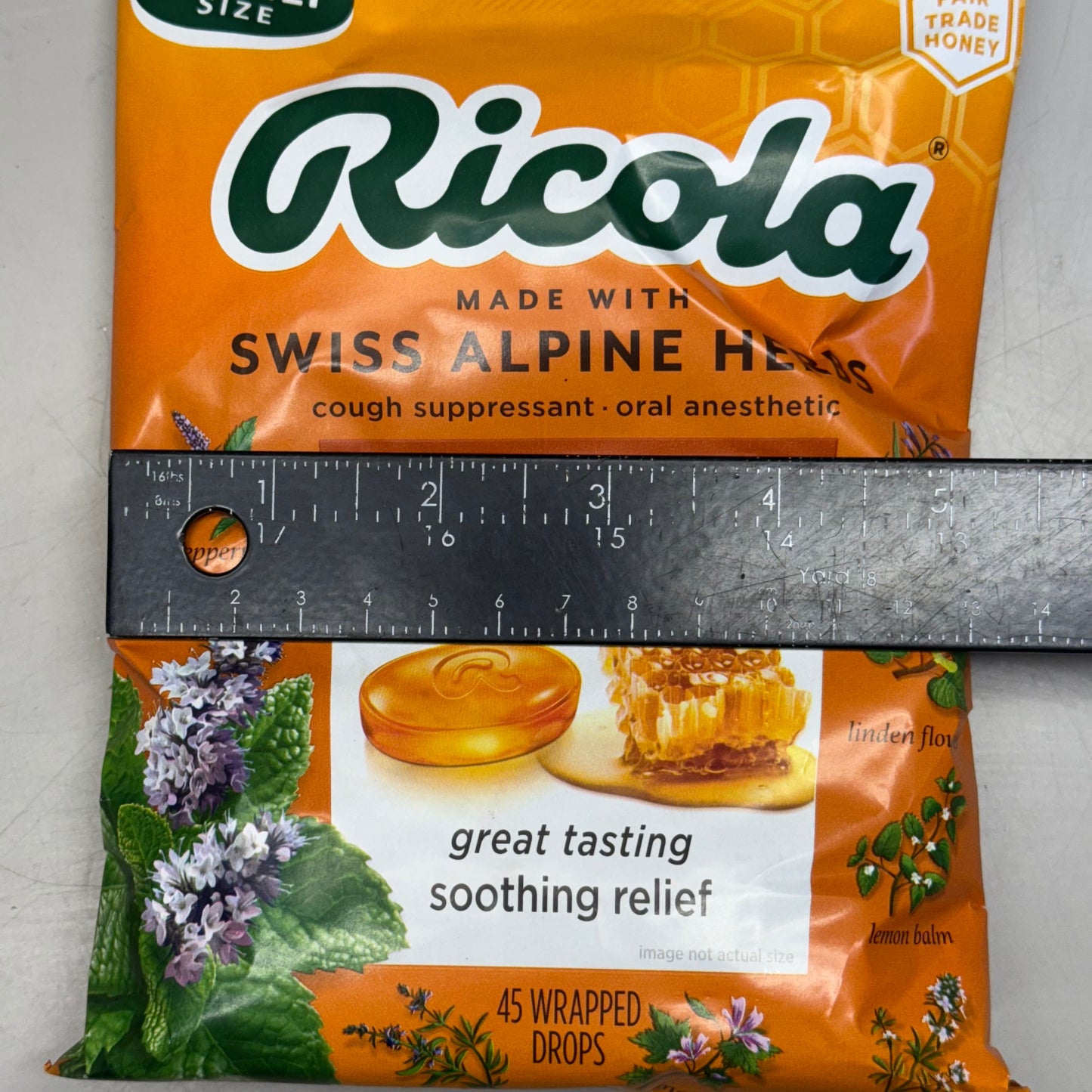 ZA@ RICOLA (6 BAGS, 45 pcs Each) Honey Herb Cough Suppressant BB 02/27