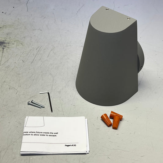 MAXIM LIGHTING LED Mini Outdoor Wall Lantern 6W 5"w x 6.25" H  Grey 86199SV