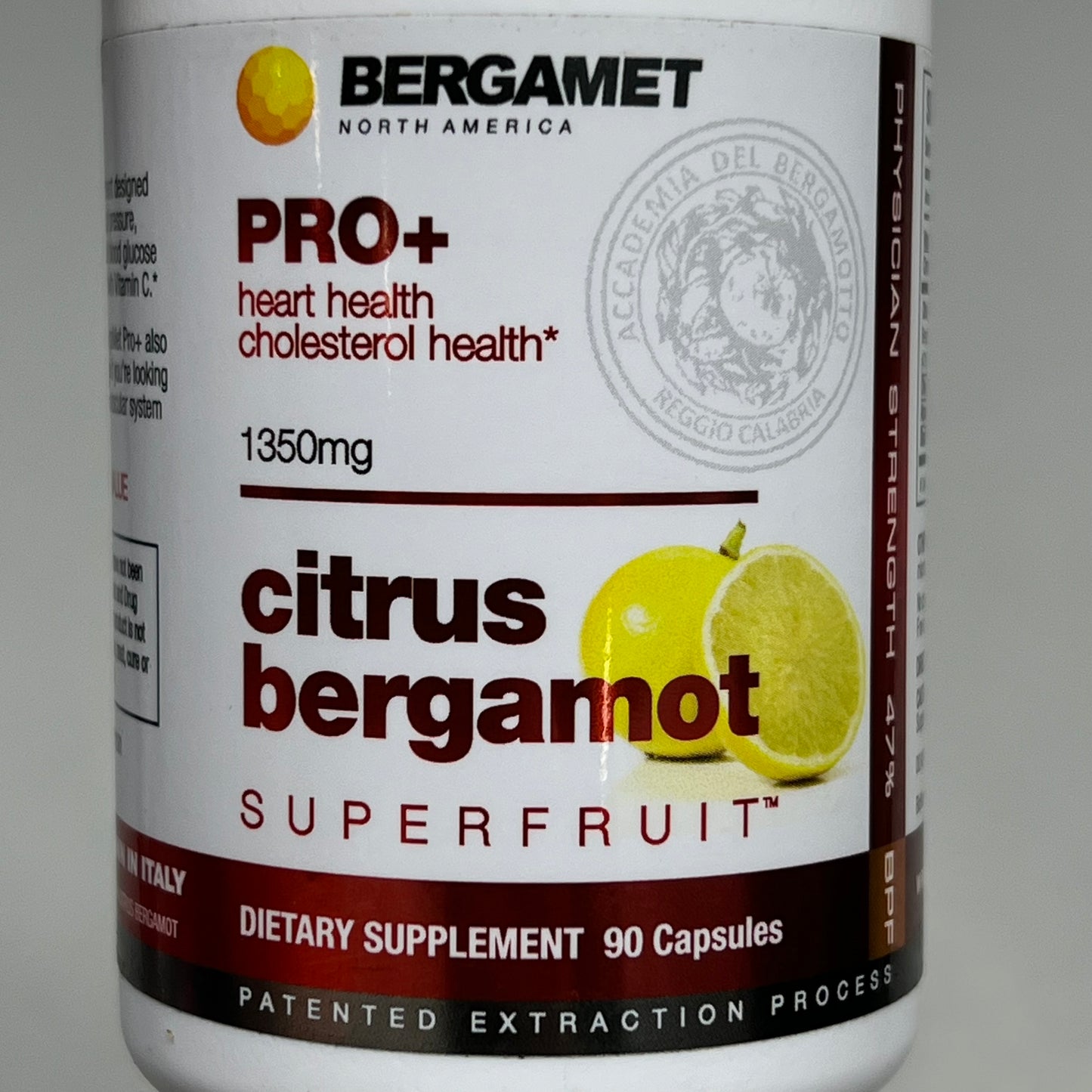 BERGAMOT PRO+ Heart Health Cholesterol Health Citrus Bergamot 90 Tablet BB 04/27