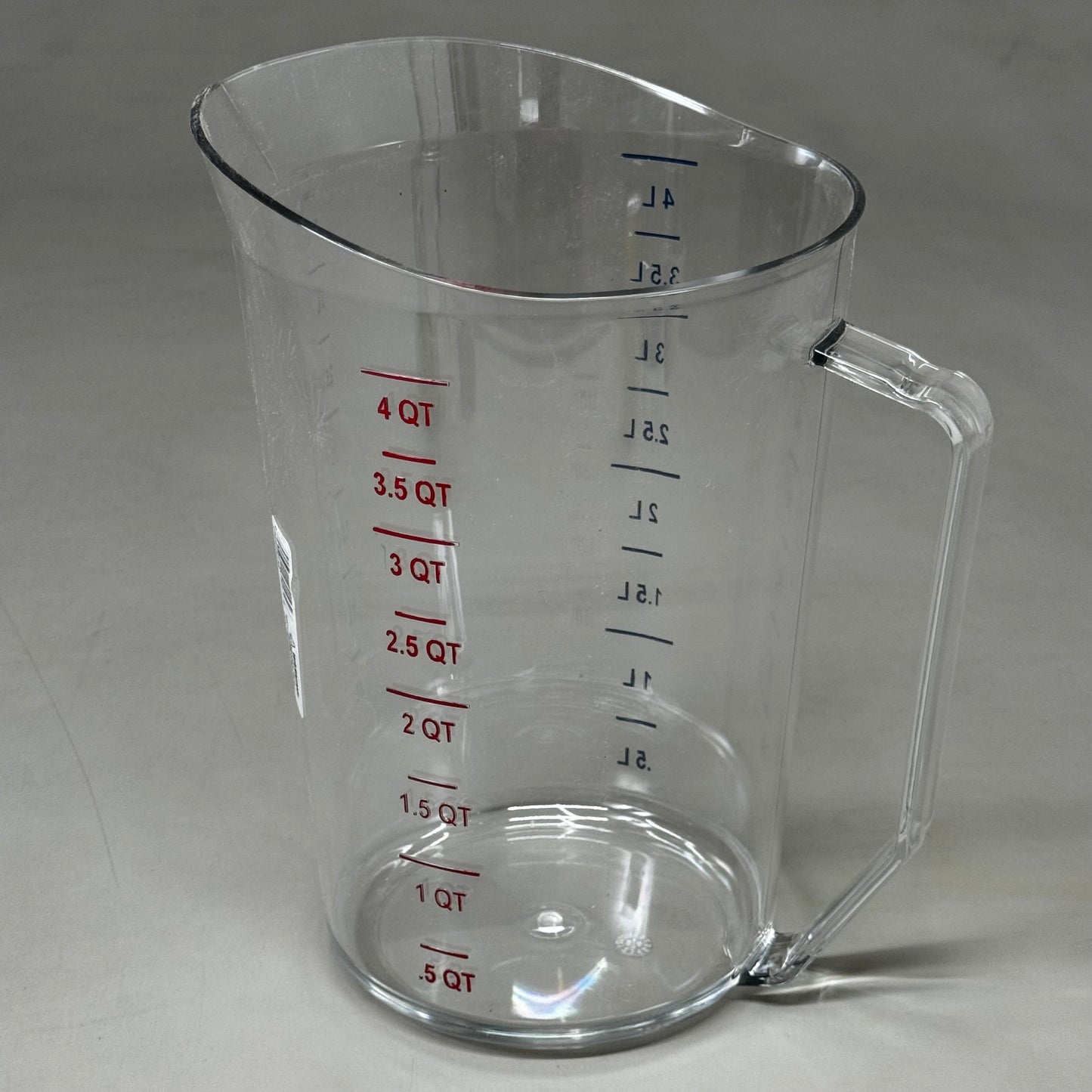 CAMBRO Camwear Measuring Cup Clear Polycarbonate 4 Qt 400MCCW135