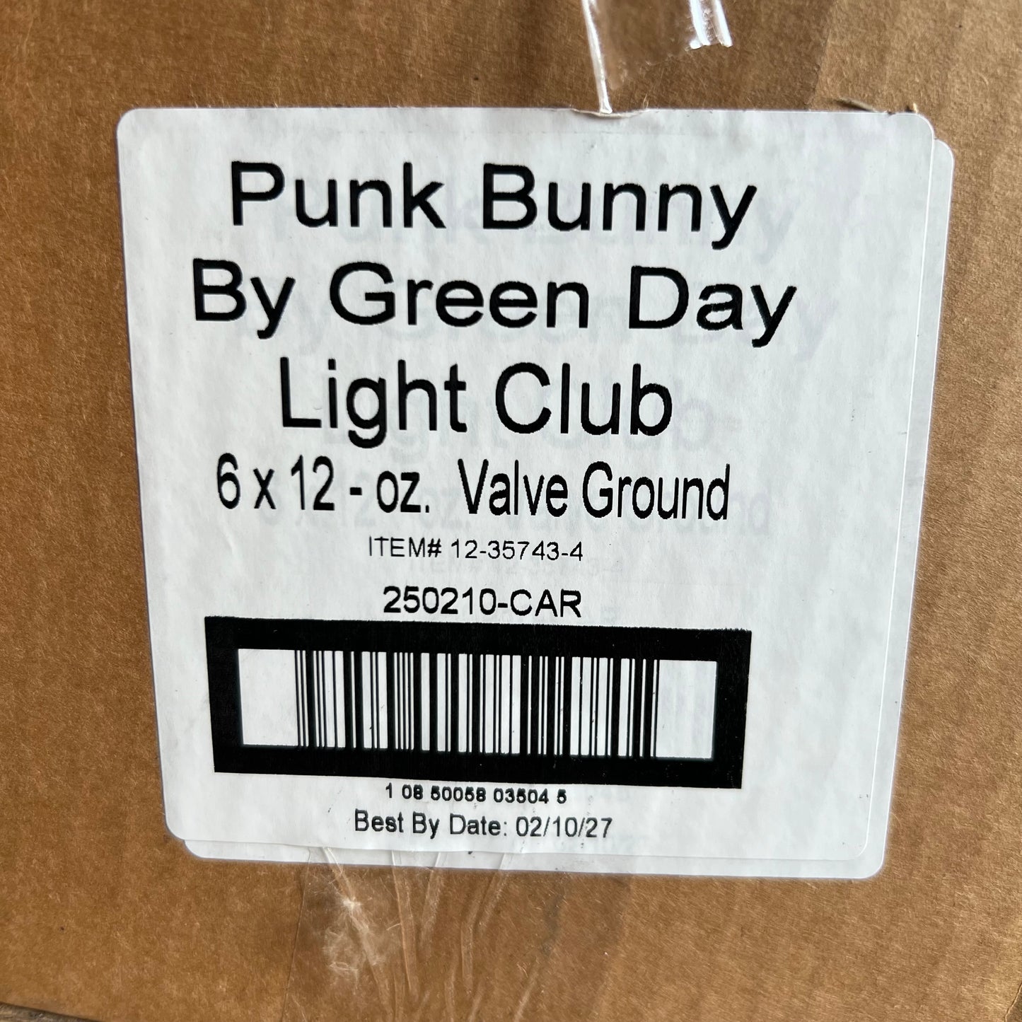 PUNK BUNNY COFFEE (6 PACK) Light Club, Light Roast Ground 12 oz. BB 02/27
