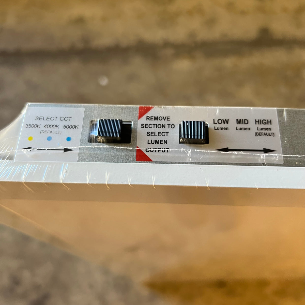 LITHONIA LIGHTING Led Flat Panel Light Switchable Color Temp & Lumens White Sz 2" x 4" CPX ALO8 SWW7 M2