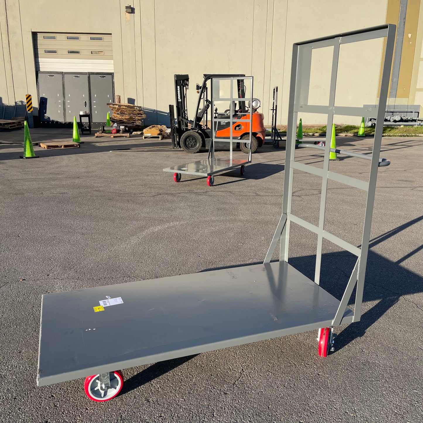 ZA@ Pallet of LITTLE GIANT Flush Platform Truck 72”x36” Grey (AS-IS)(D)