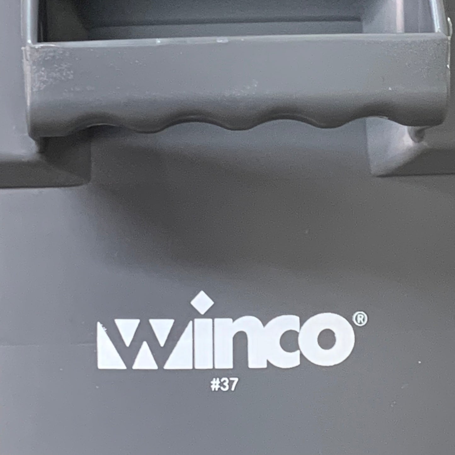 WINCO (3 PACK) Heavy Duty Trash Can Plastic 32 Gallon Gray PTC-32G