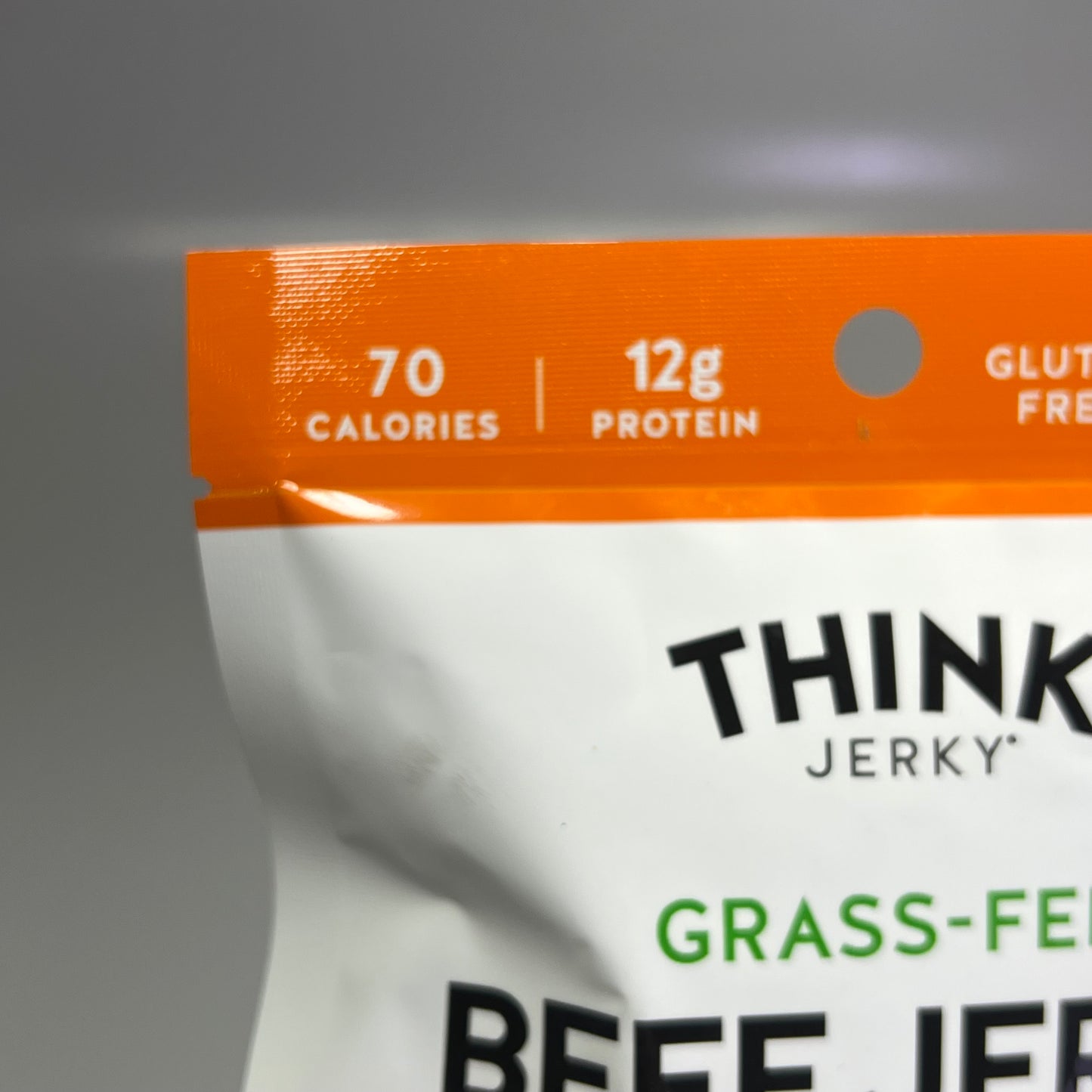 THINK (10 PACK) Gluten Free Grass Fed Sesame Teriyaki Beef Jerky 1oz BB 11/26