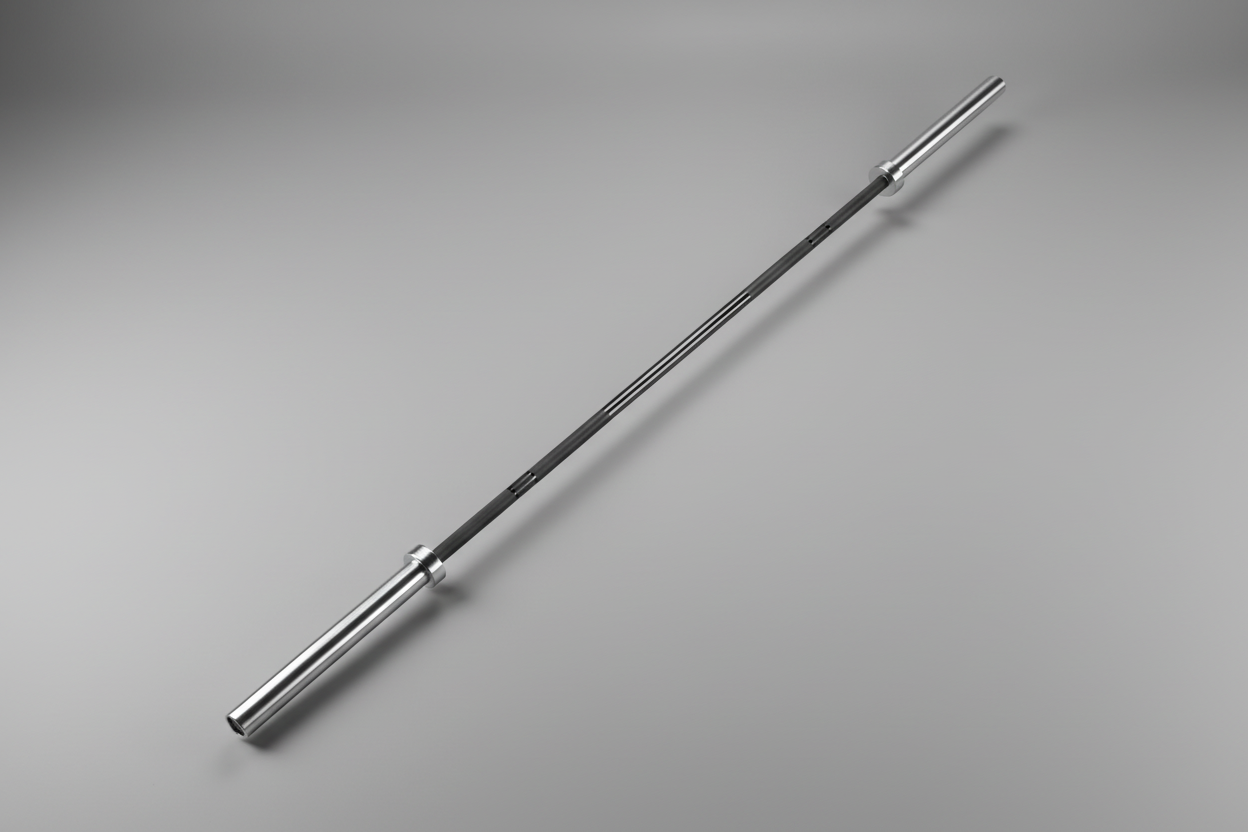 BETTER BODY Classic Barbell 87” 1300 LB Capacity Black & Steel