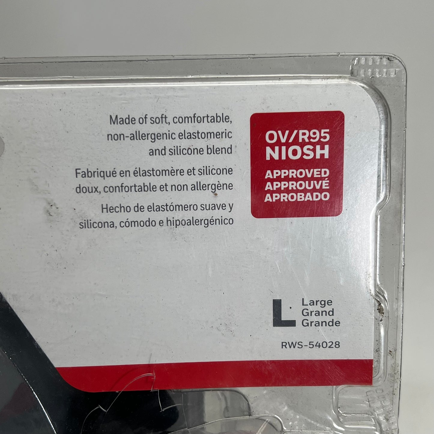 HONEYWELL NORTH Paint Spray & Pesticide Respirator R95 Sz L RWS-54028 (As-is)