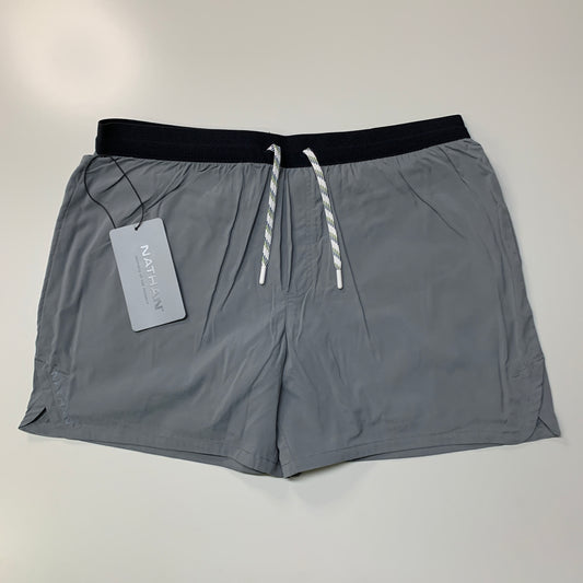 NATHAN Front Runner Shorts 5" Inseam Men's Charcoal Size Large NS70100-80003-L