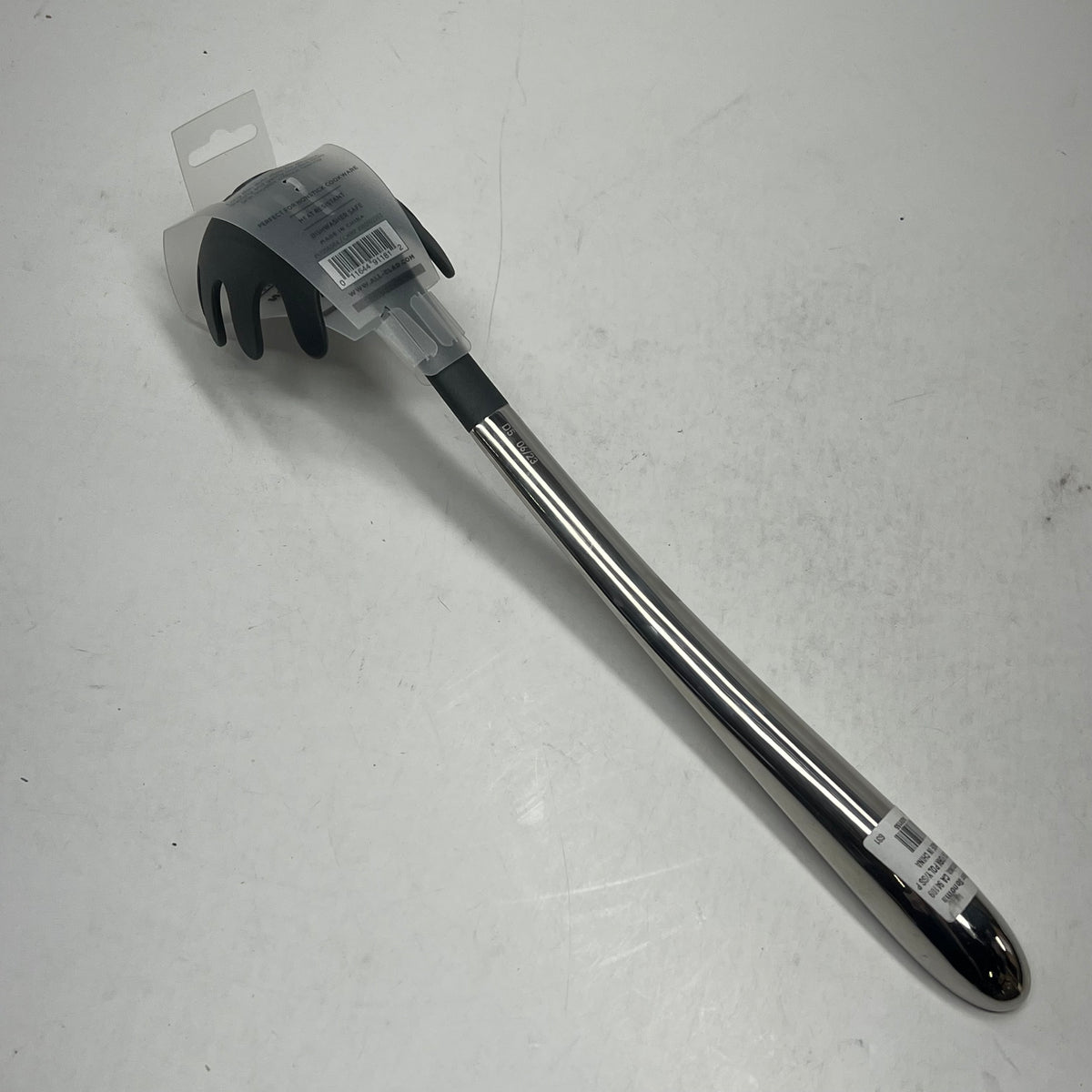 ALL-CLAD Precision Tools Stainless Steel W/ Nylon Pasta Fork  14" Chrome/Grey