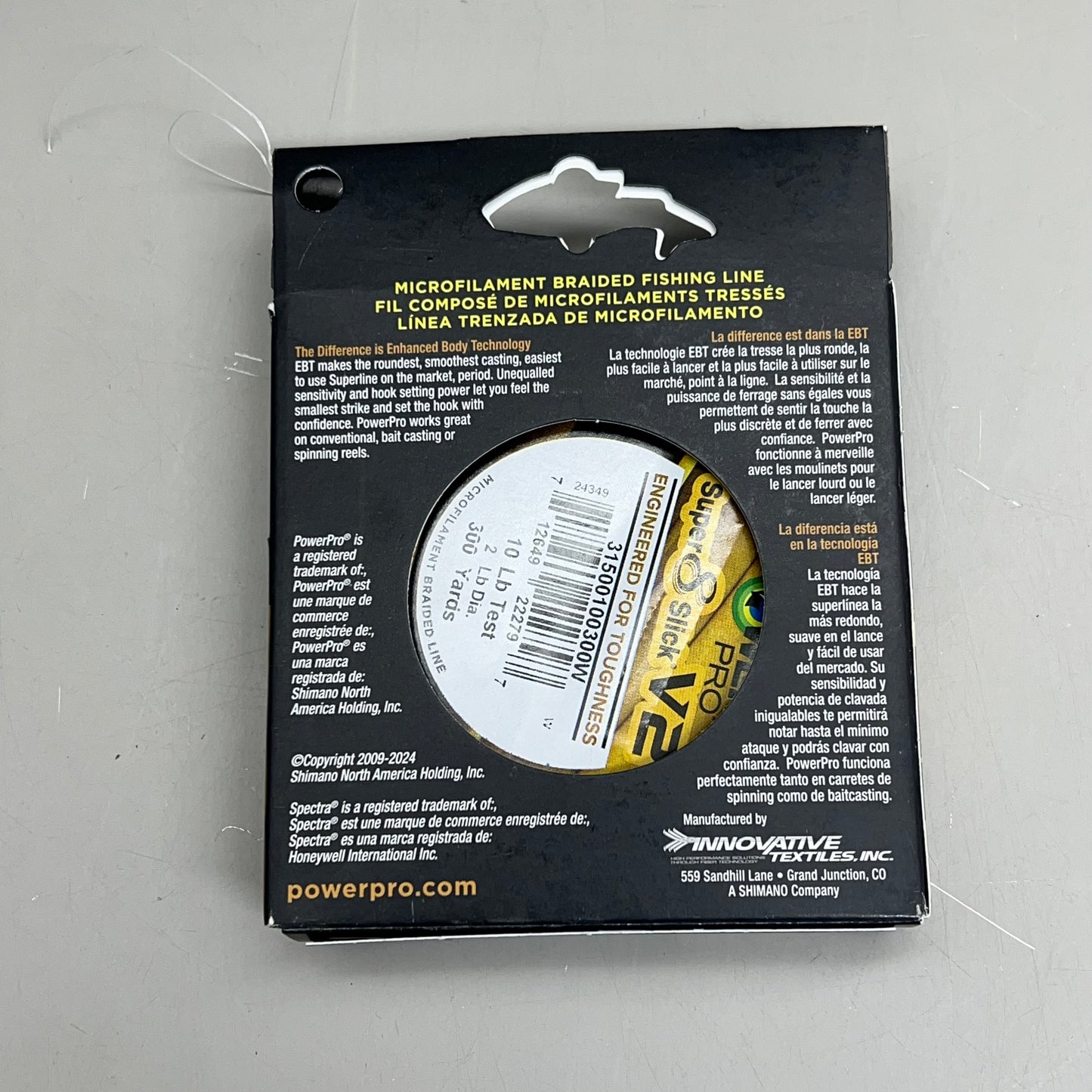 POWER PRO Microfilament Braided Fishing Line 10lbsx300yrds White 31500100300W